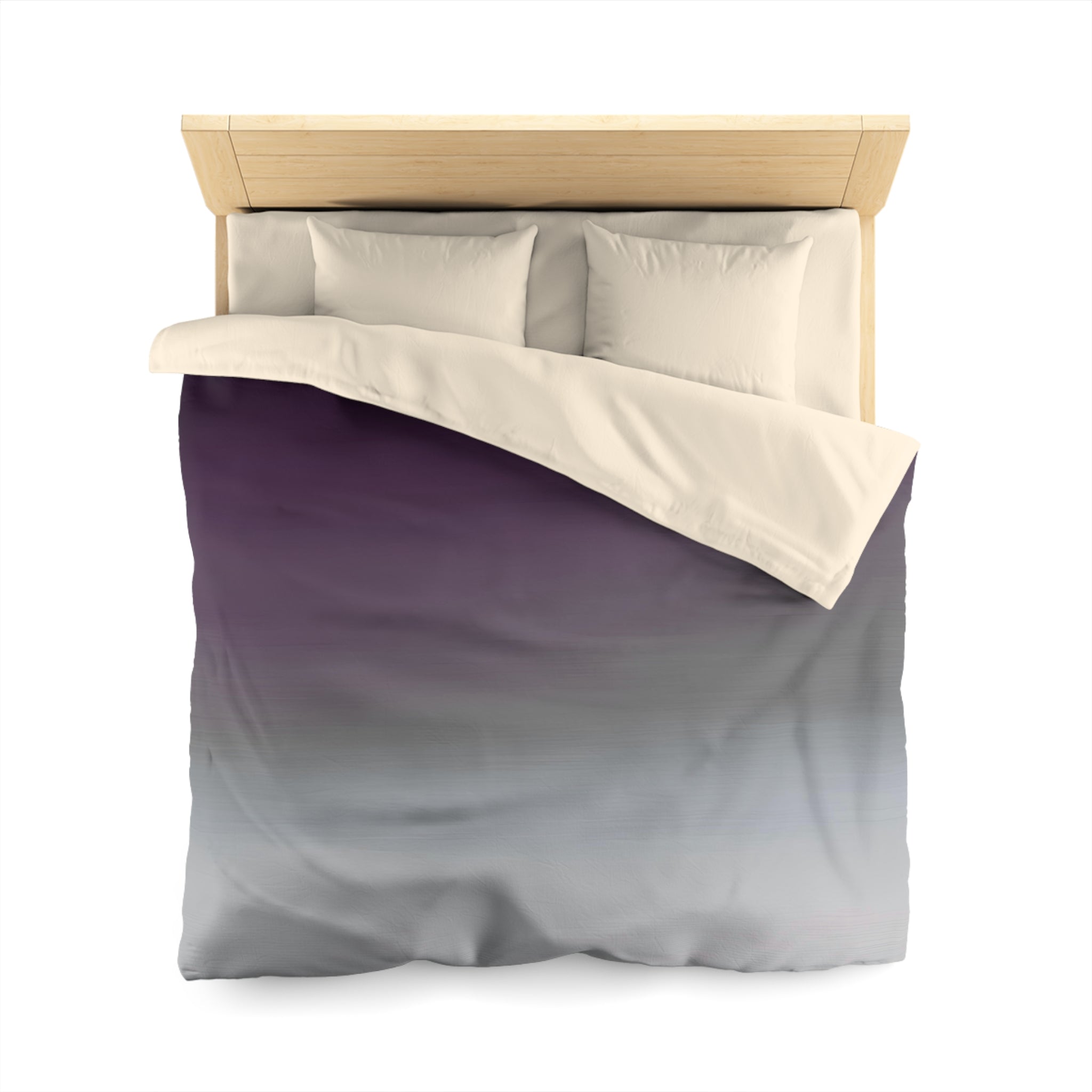 Abstract Duvet Cover | Purple Grey Ombre | Bedroom Decor
