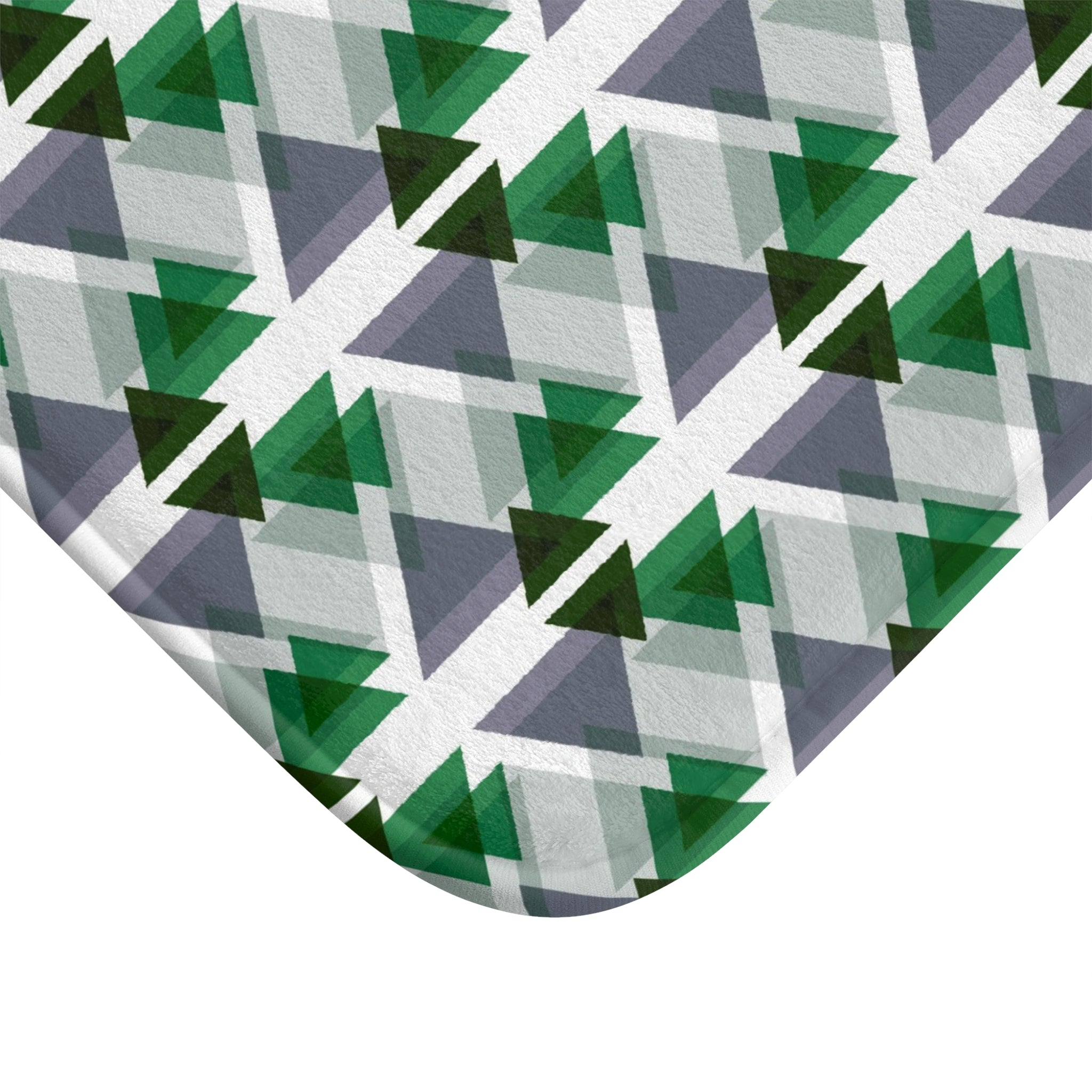 Geometric Bath Mat | Grey White Kitchen Mat