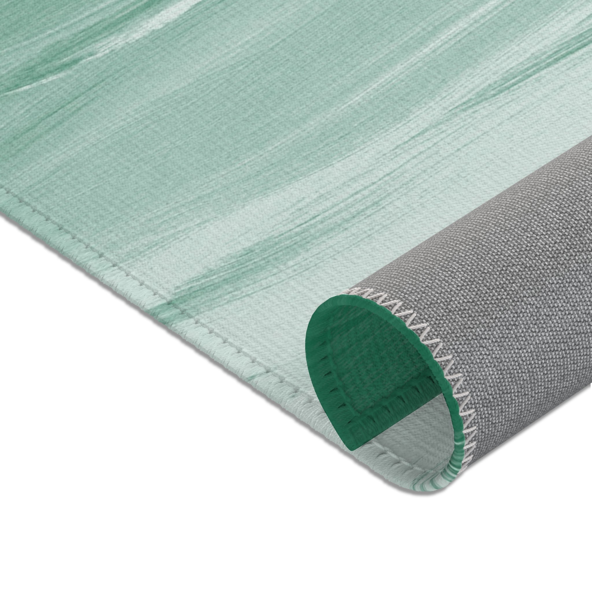Abstract Ombre Area Rug | Sage Green Rug