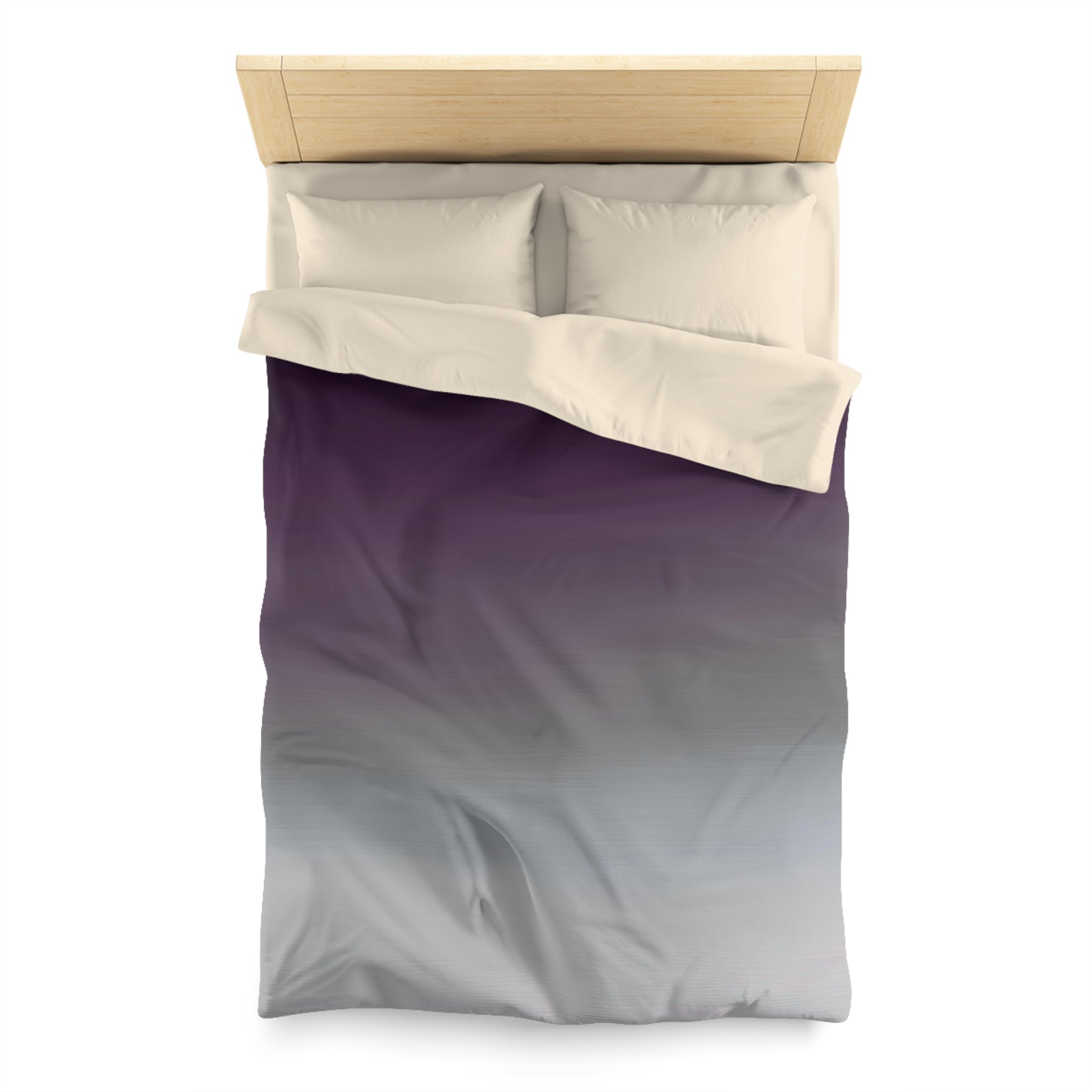Abstract Duvet Cover | Purple Grey Ombre | Bedroom Decor