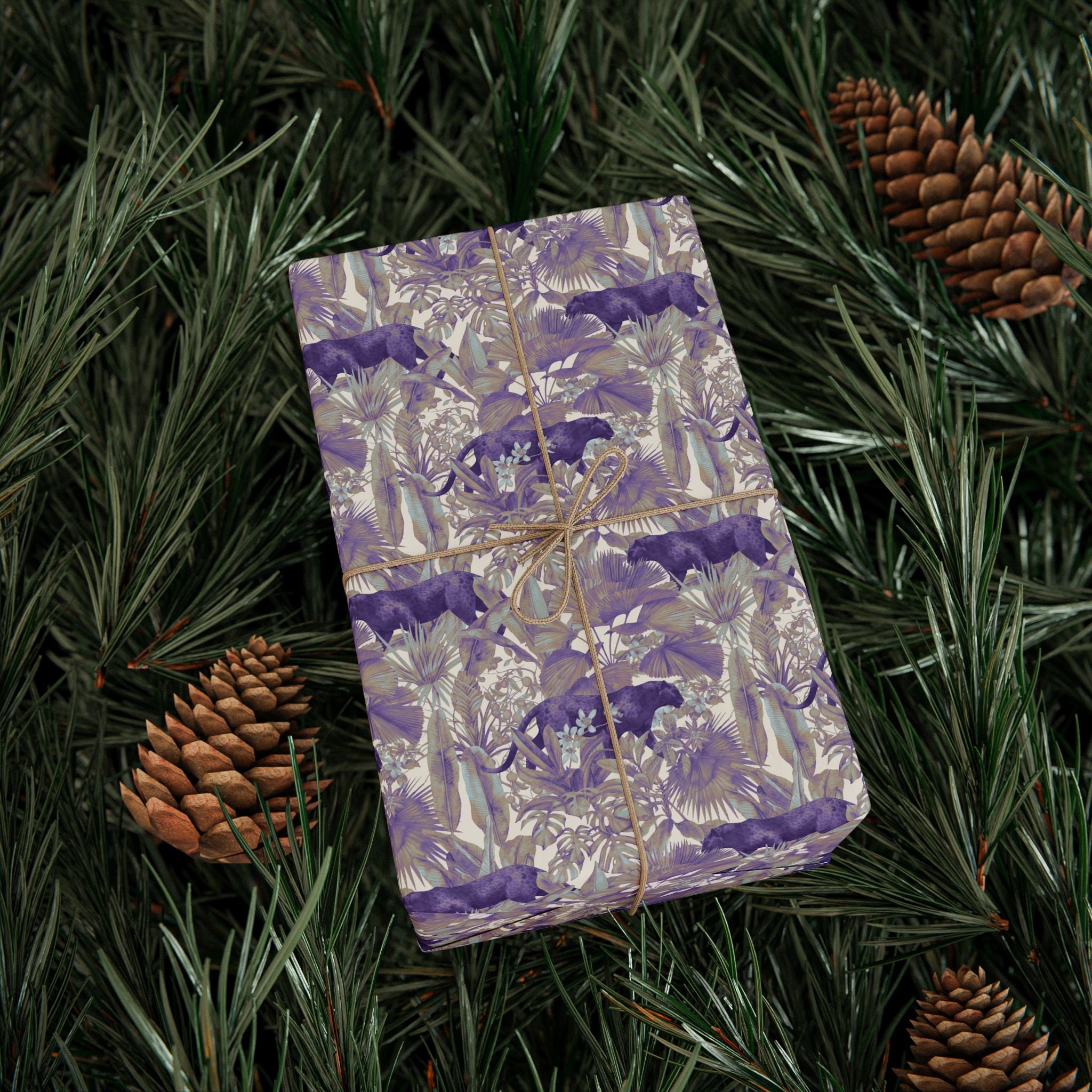 Jungle Wrapping Papers, Jaguar Gift Wrapping for the Holidays, Birthdays