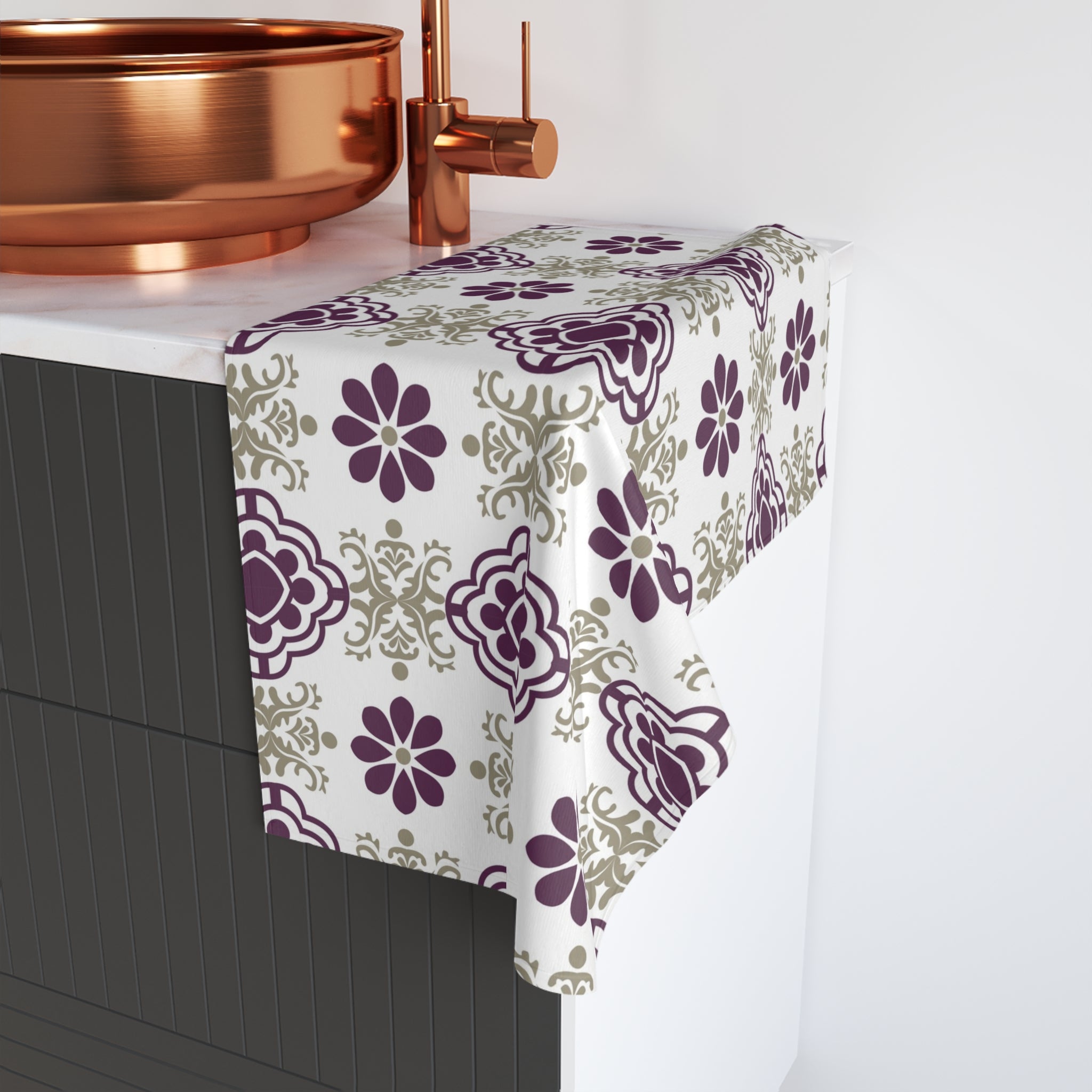 Kitchen, Bath Hand Towel | Retro floral, art nouveau