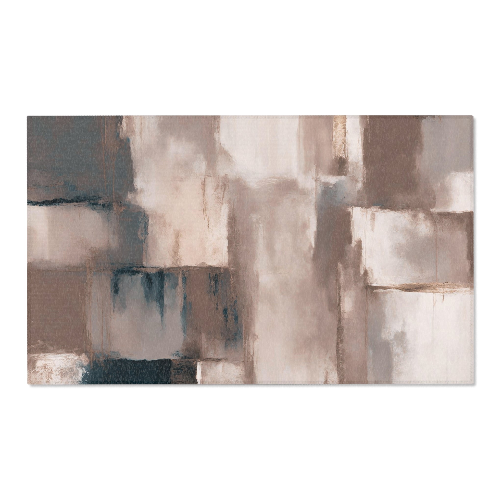 Abstract Large Area Rug | Modern Rug, Taupe, Grey