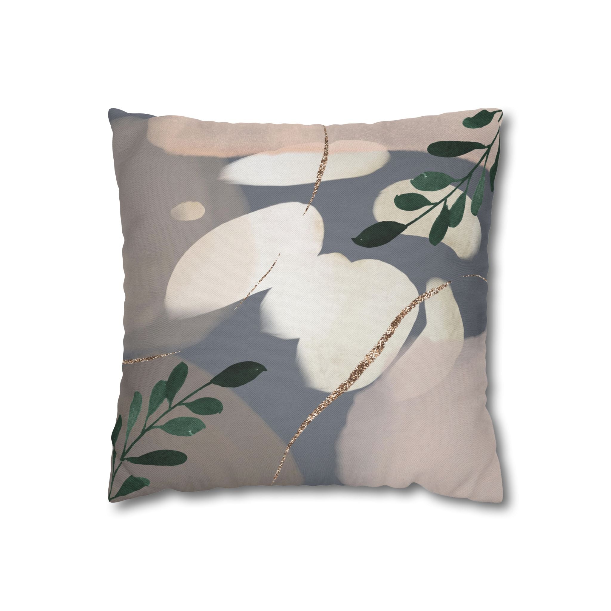 Abstract Pillow Cover | Earthy Neutral Grey Beige Watercolor Pillowcase