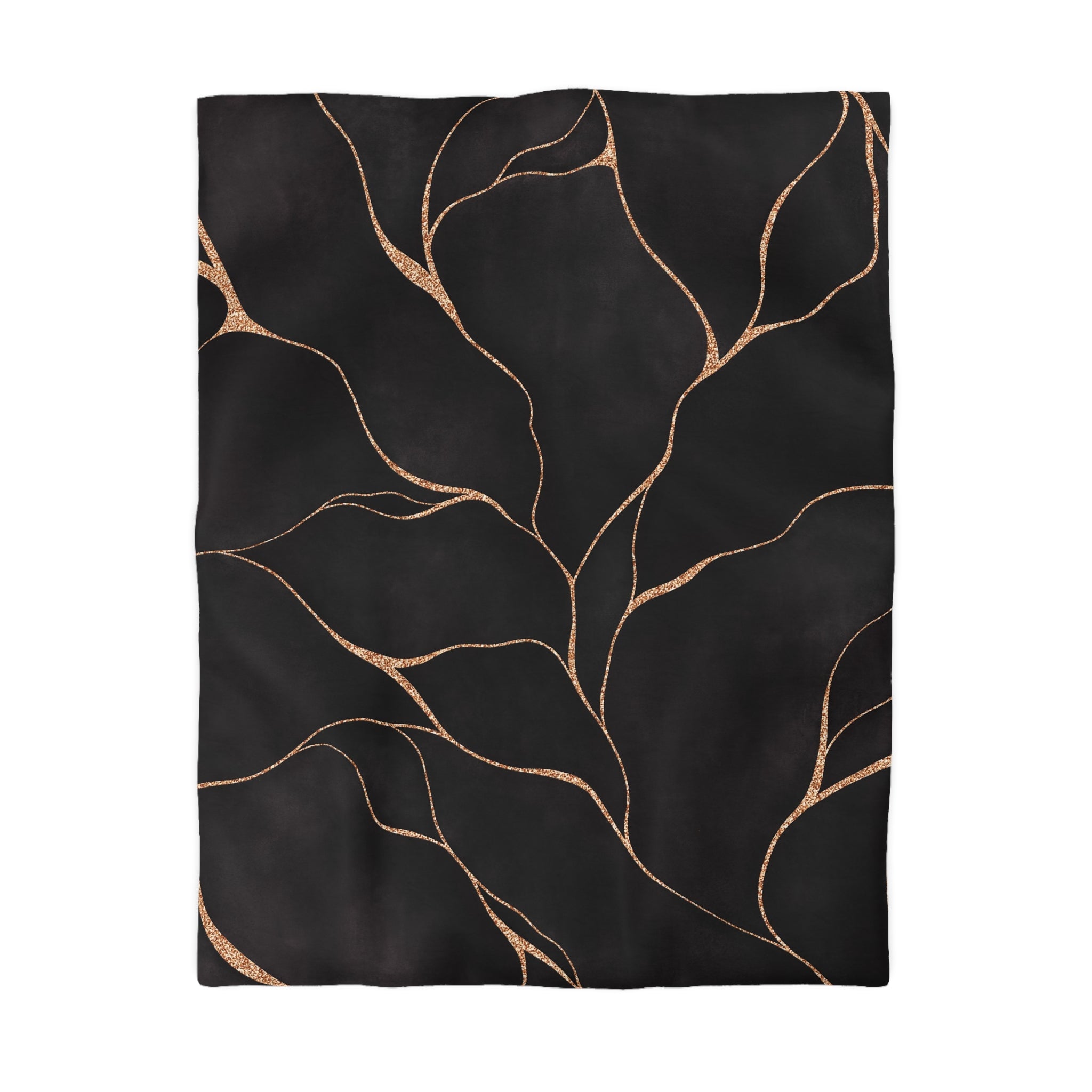 Abstract Duvet, Pillow Cover | Dark Grey Beige Bedroom Decor
