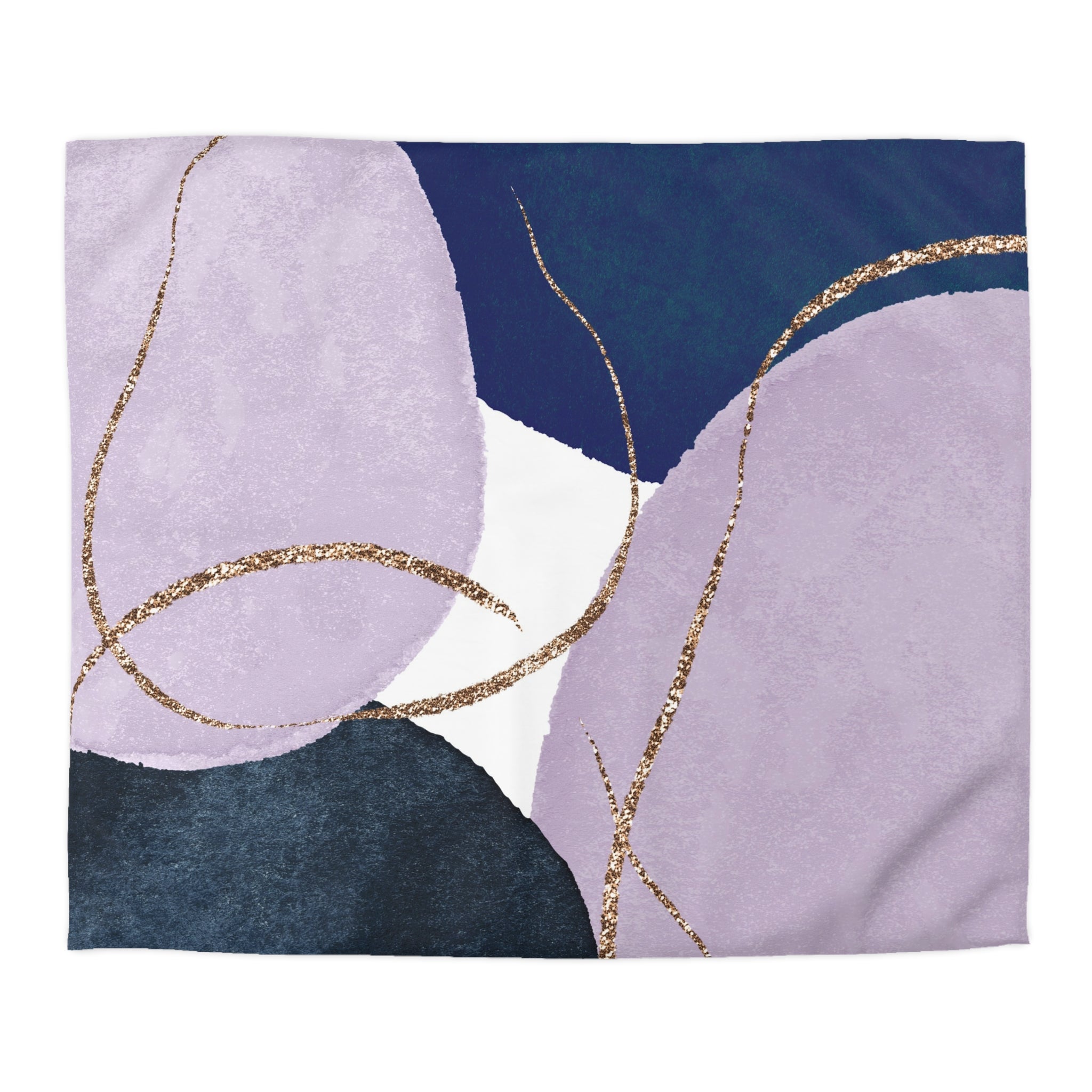 Abstract Duvet Cover | Lavender Purple, Blue | Bedroom Decor