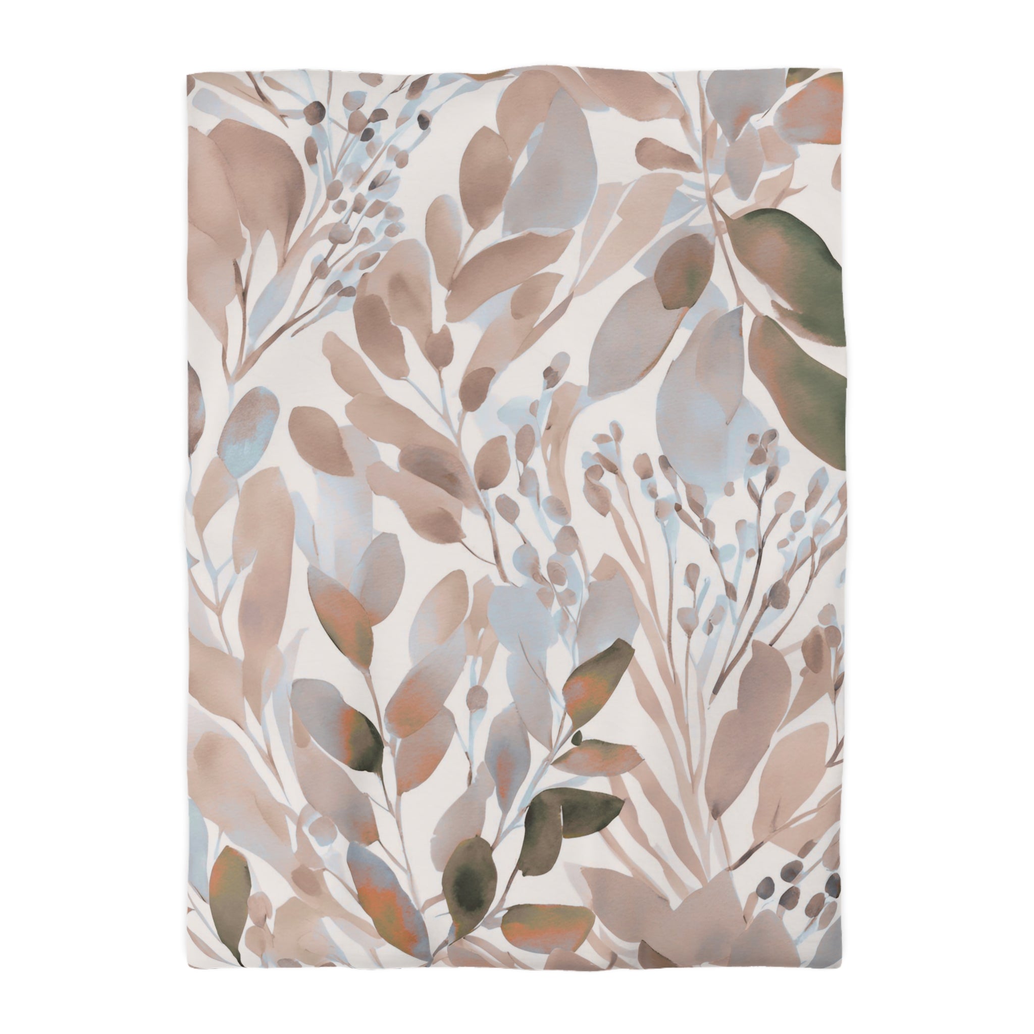 Abstract Watercolor Duvet, Pillow Cover | Blue Blush Beige Bedroom Decor