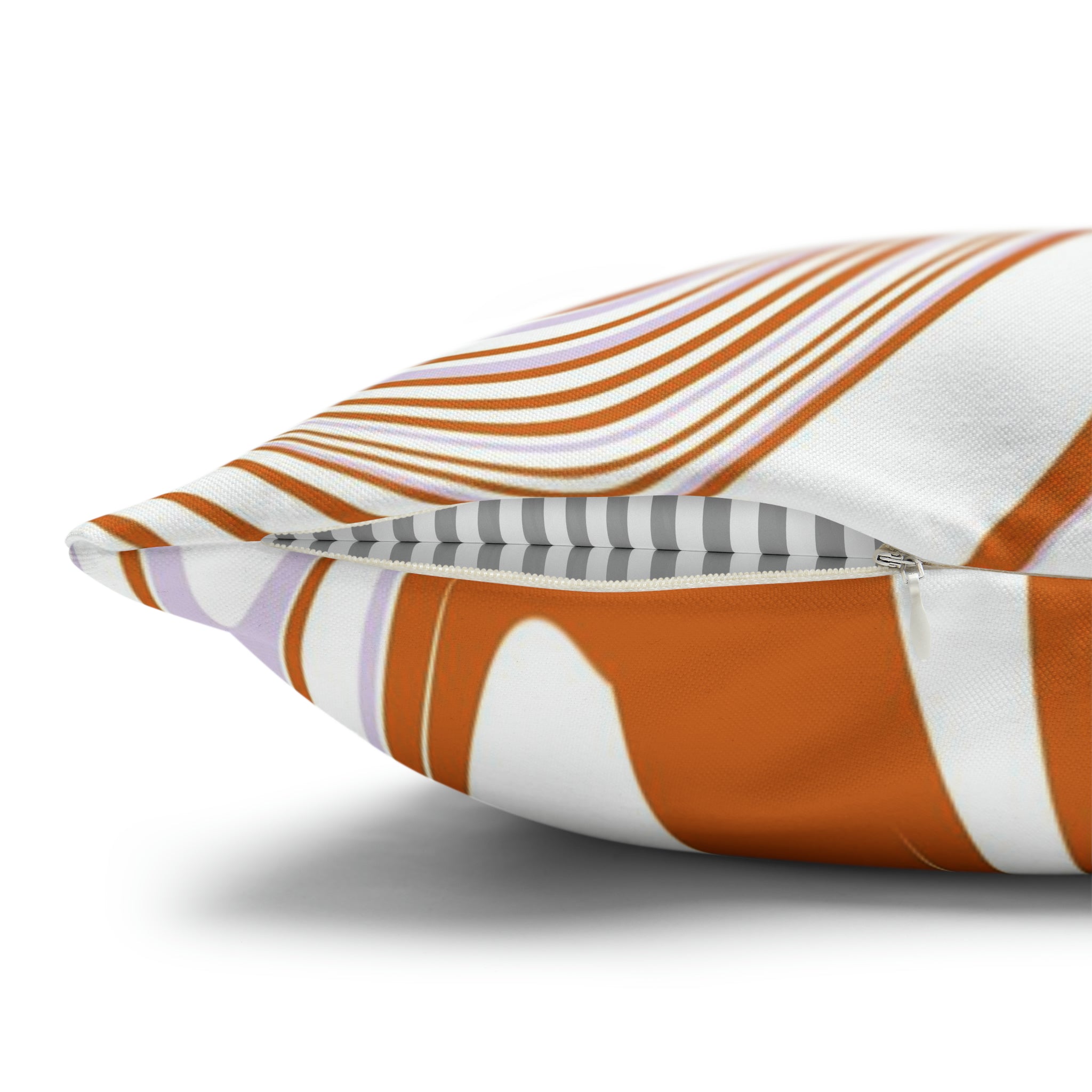 Abstract Pillow Cover | Retro Orange Lavender White