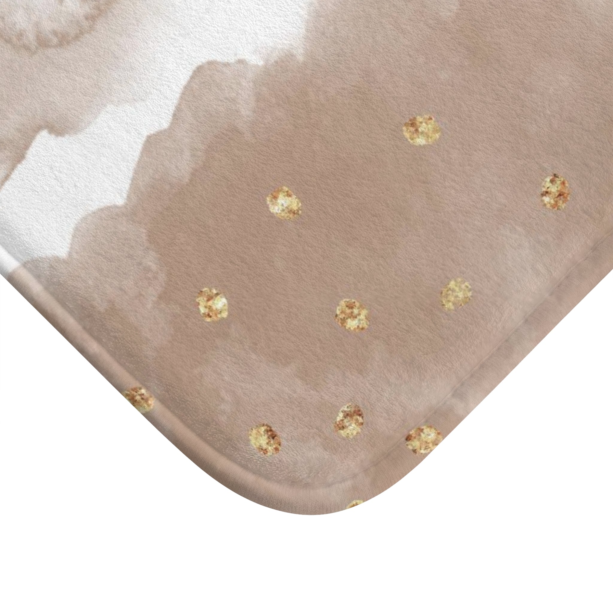 Abstract Bath, Kitchen Mat, Rug | Hygge Floral, Black Brown Beige