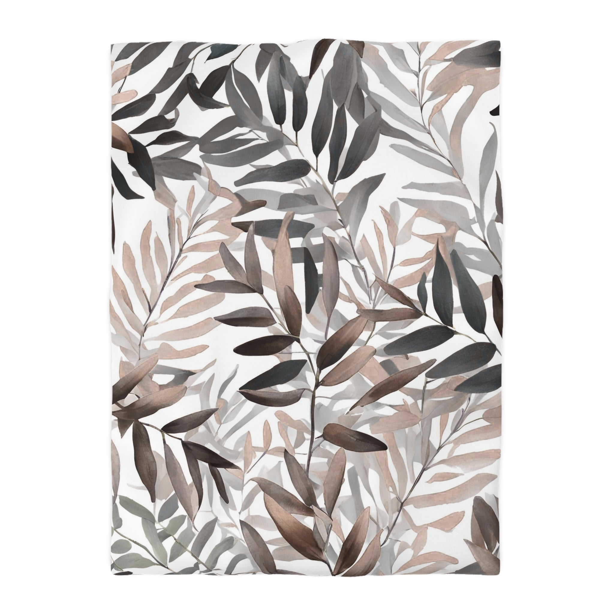 Floral Cotton Duvet, Pillow Cover | Nature Leaves Bedroom Decor