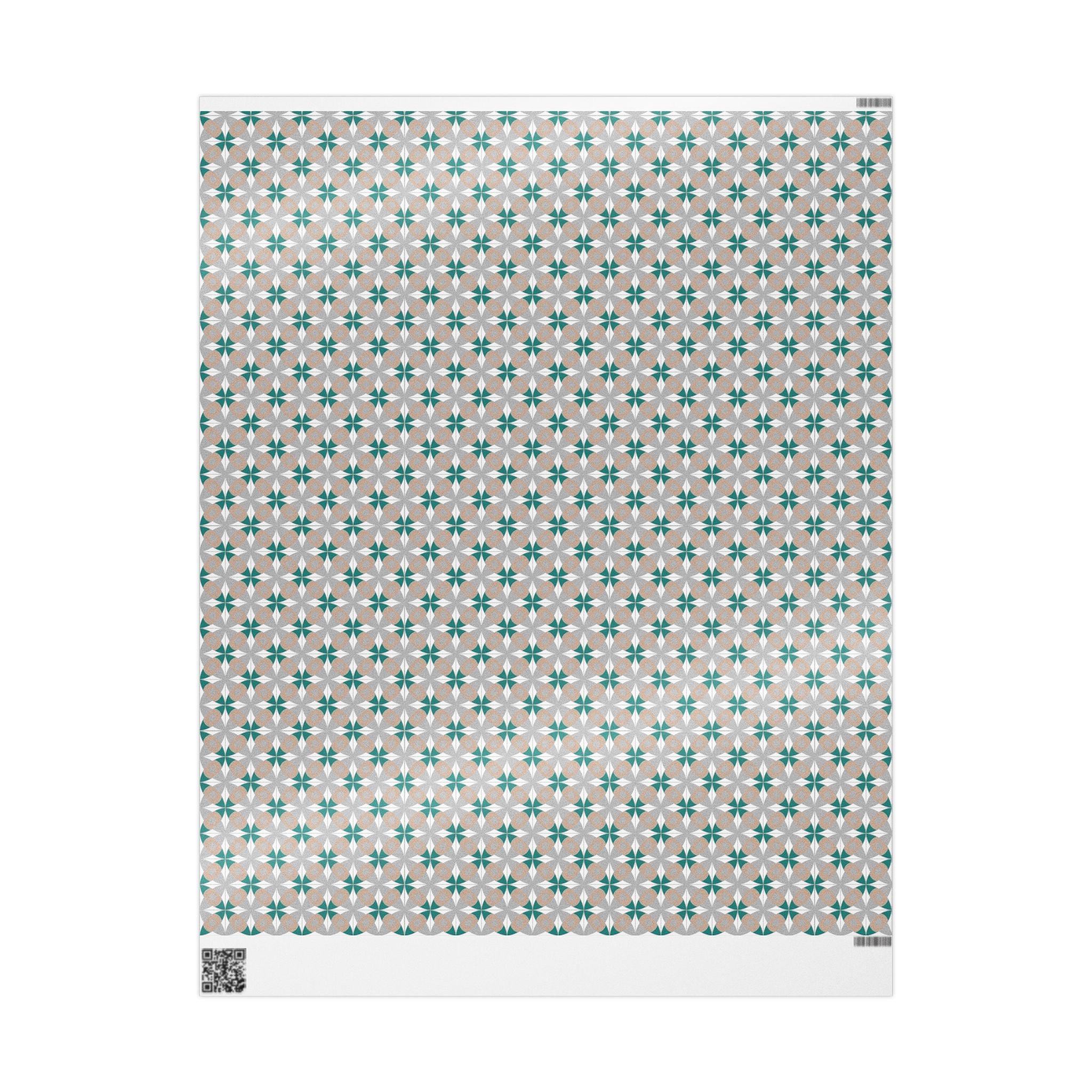 Wrapping Papers, Grey Teal White Gift Wrapping for the Holidays, Birthdays