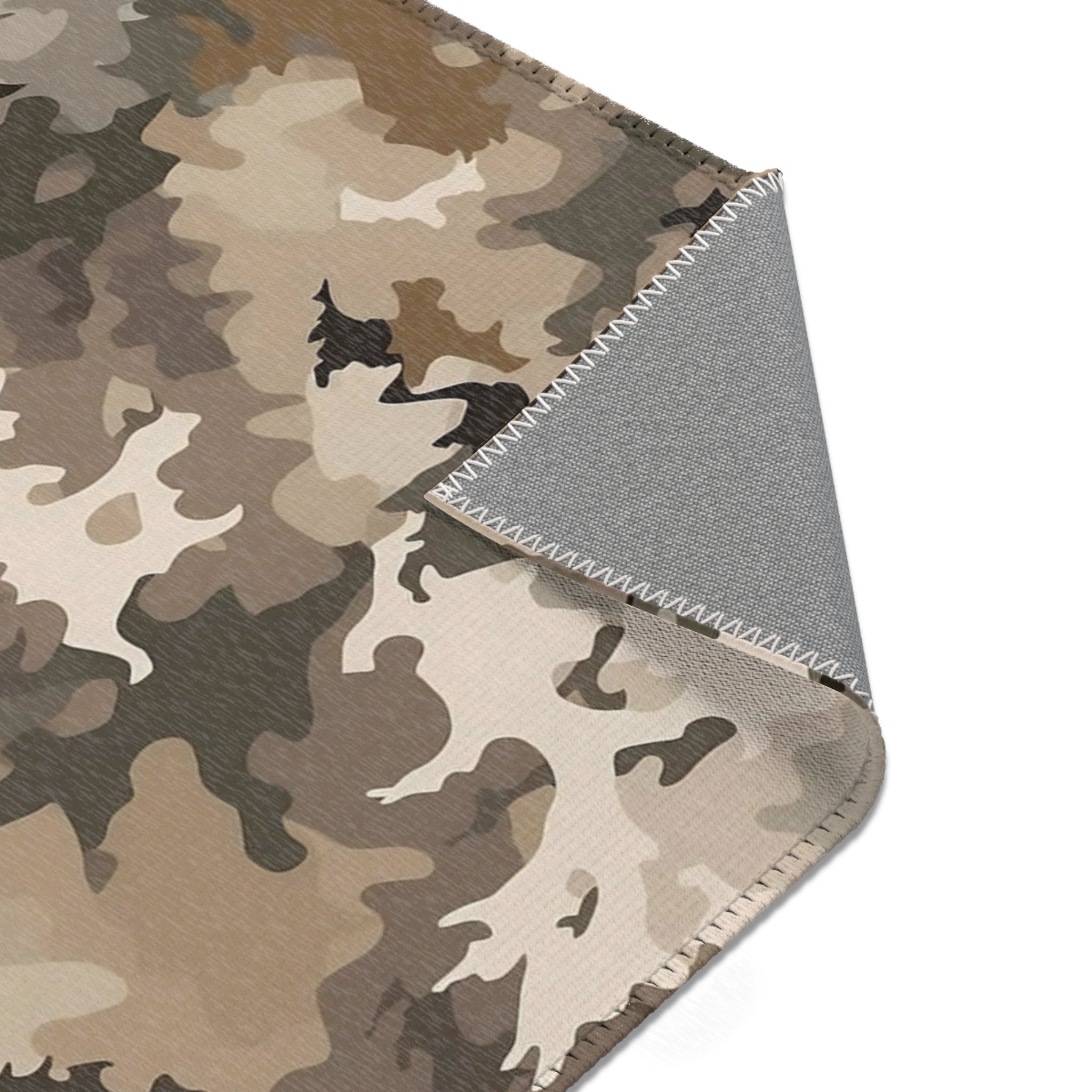 Abstract Area Rug | Beige Brown Cream Watercolor Artsy Rug