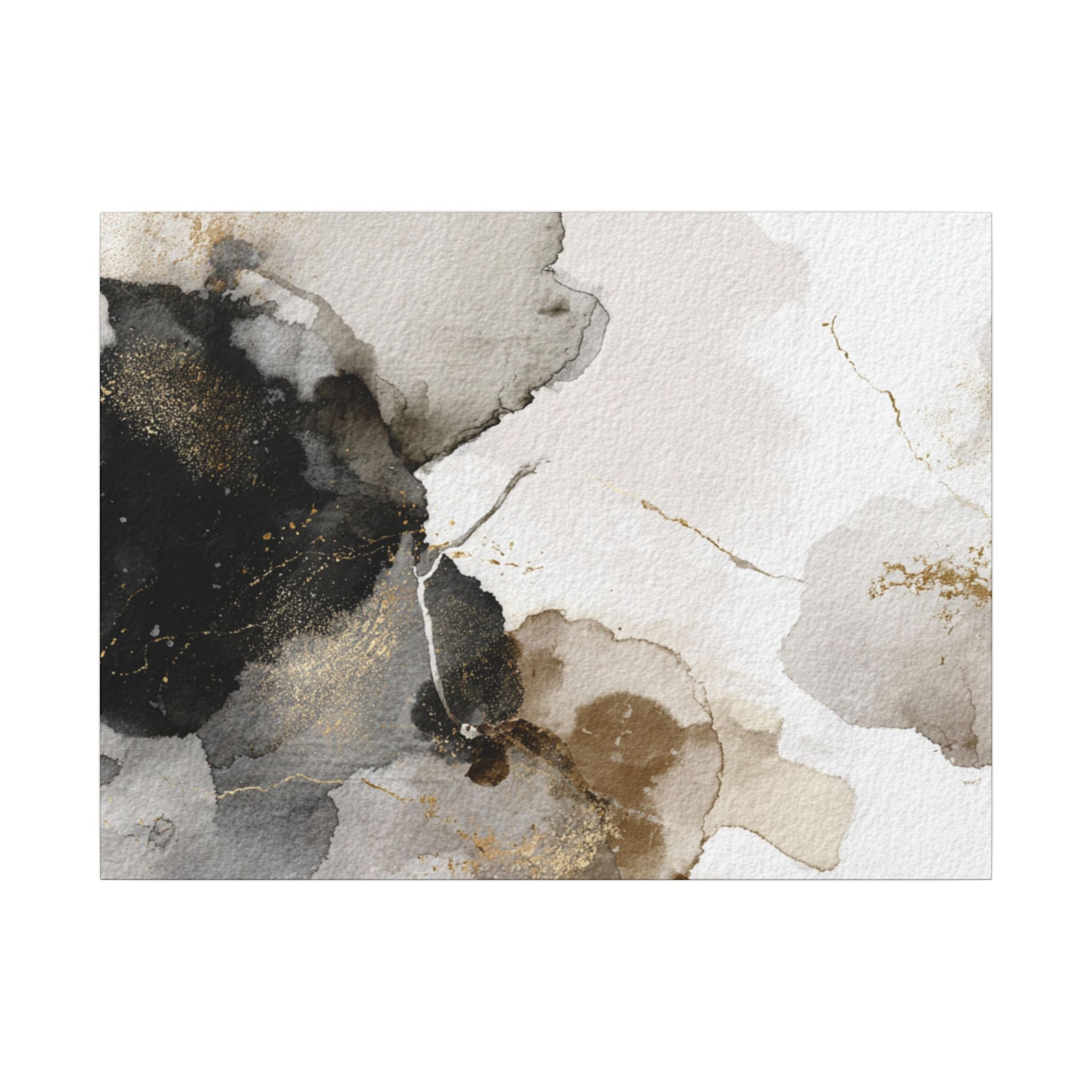Abstract Neutral Wall Art Print | Boho Earthy Home Decor | Blue, Muted Gold Modern Organic Art