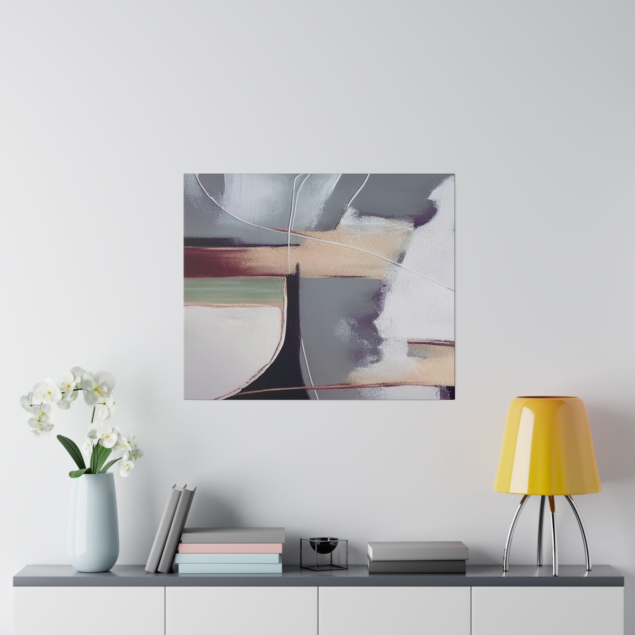 Canvas Wall Art | Earthy Beige Grey Wall Artwork