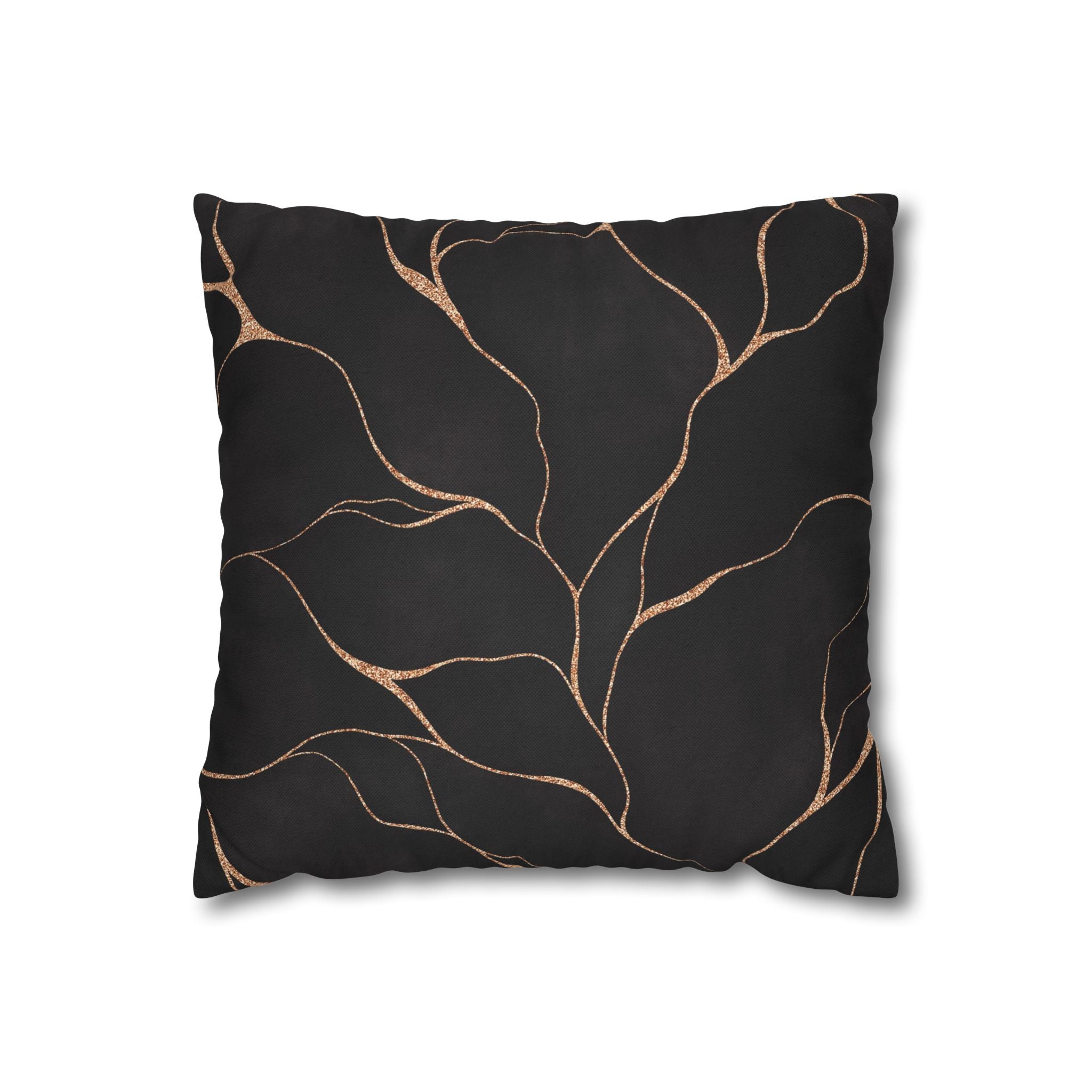 Abstract Pillow Cover | Black Beige Pillowcase