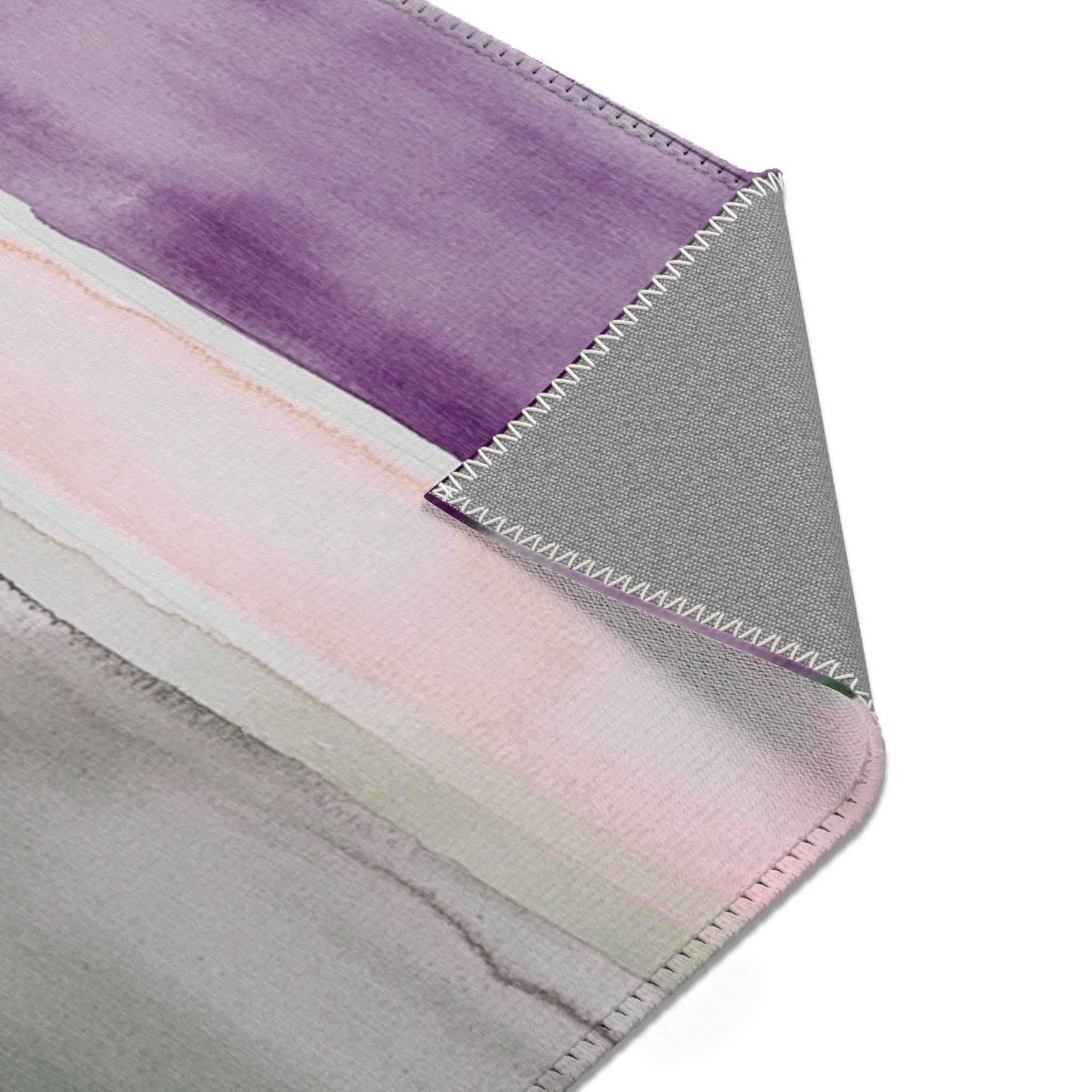Abstract Large Area Rug | Modern Lavender Pink Grey Watercolor Rug
