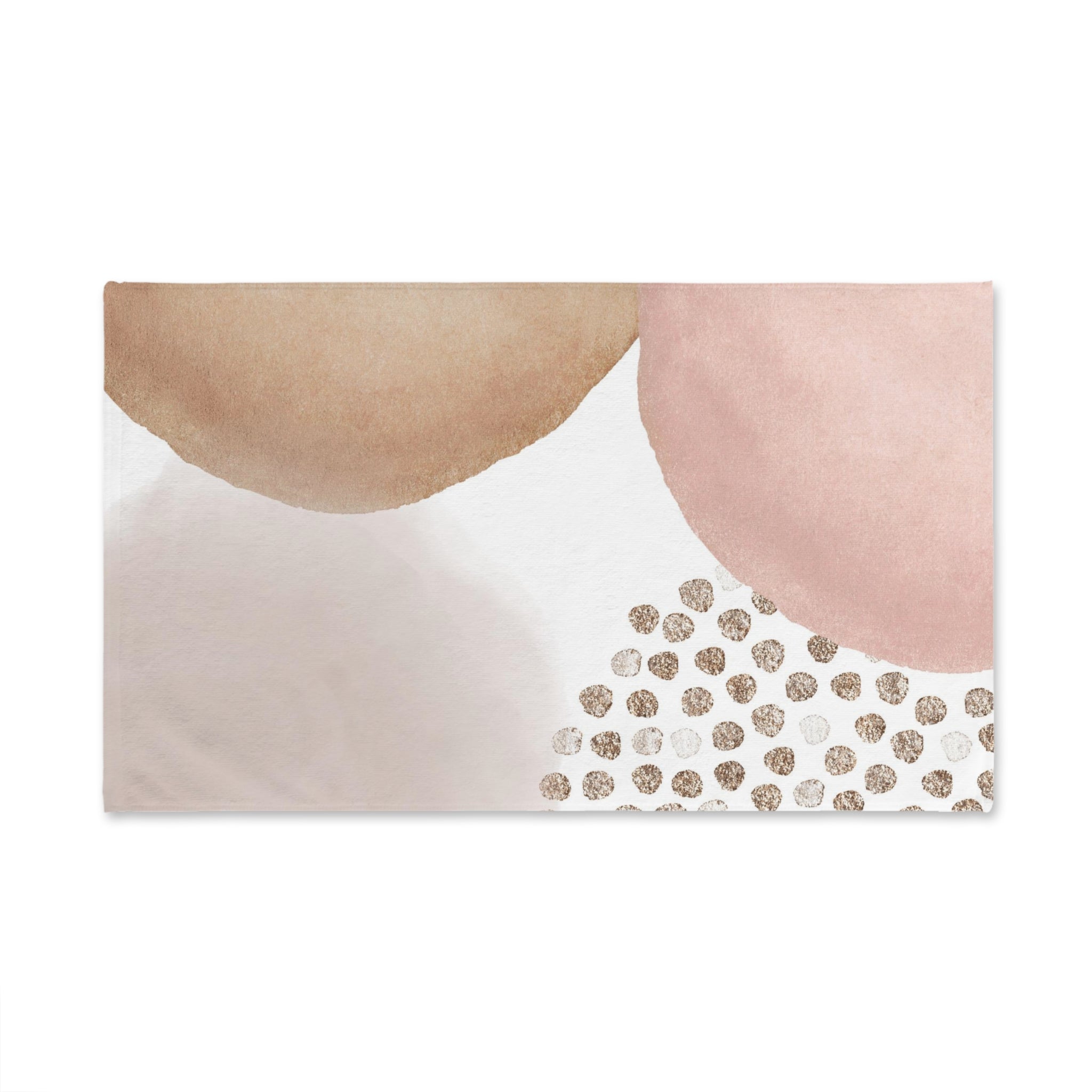 Abstract Kitchen, Bath Hand Towel | Blush Pink Beige Mat