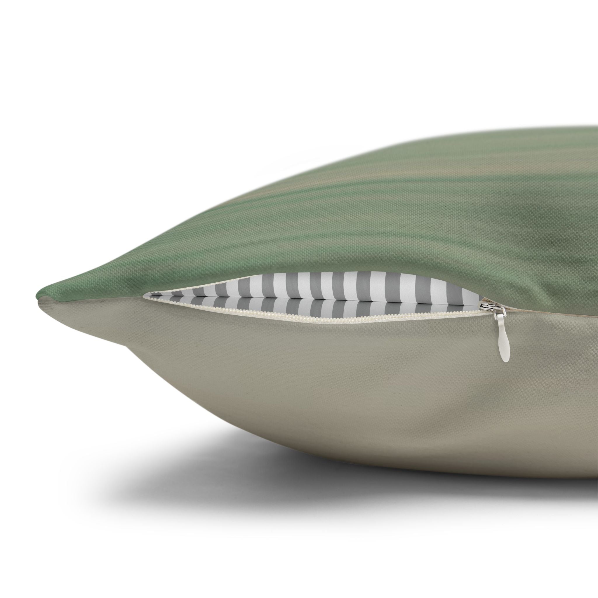 Abstract Throw Pillow Cover, Coastal Blue Green Modern Organic Decor Cushion