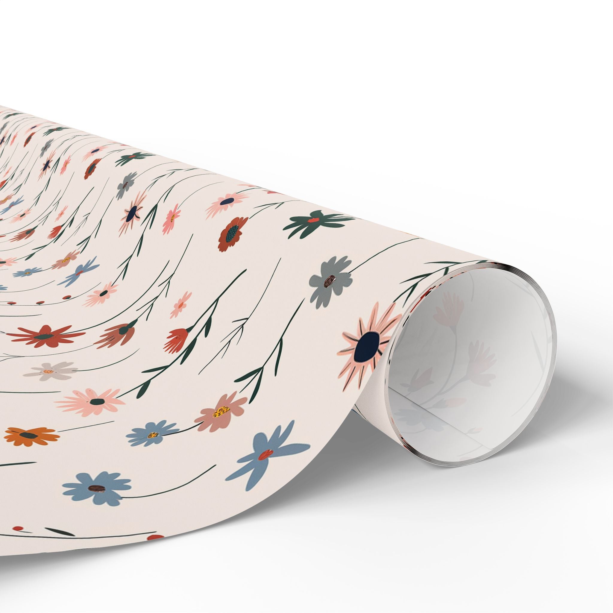 Floral Wrapping Paper | Blush Colorful Wildflowers