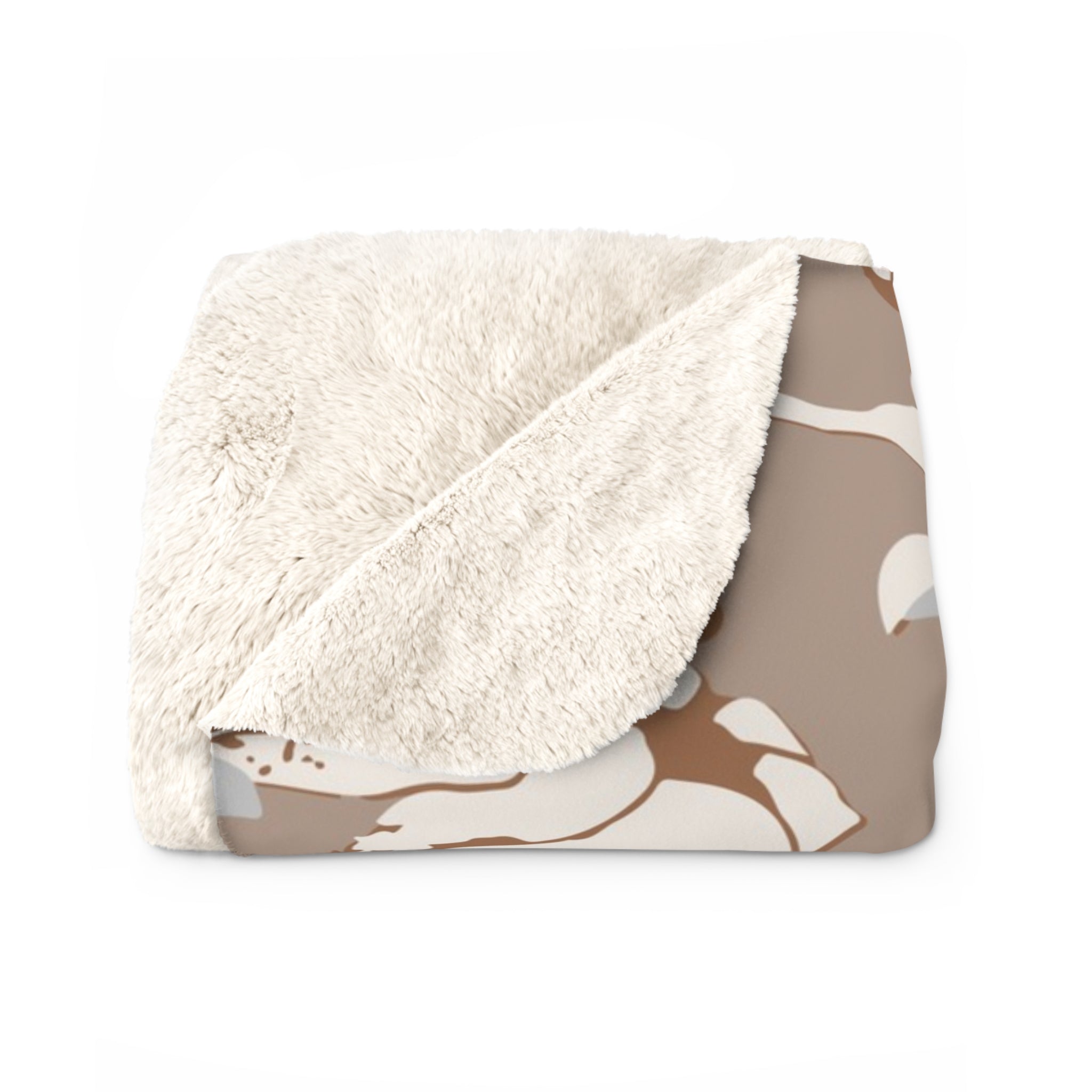 Floral Throw Blanket | Beige Cream Magnolias