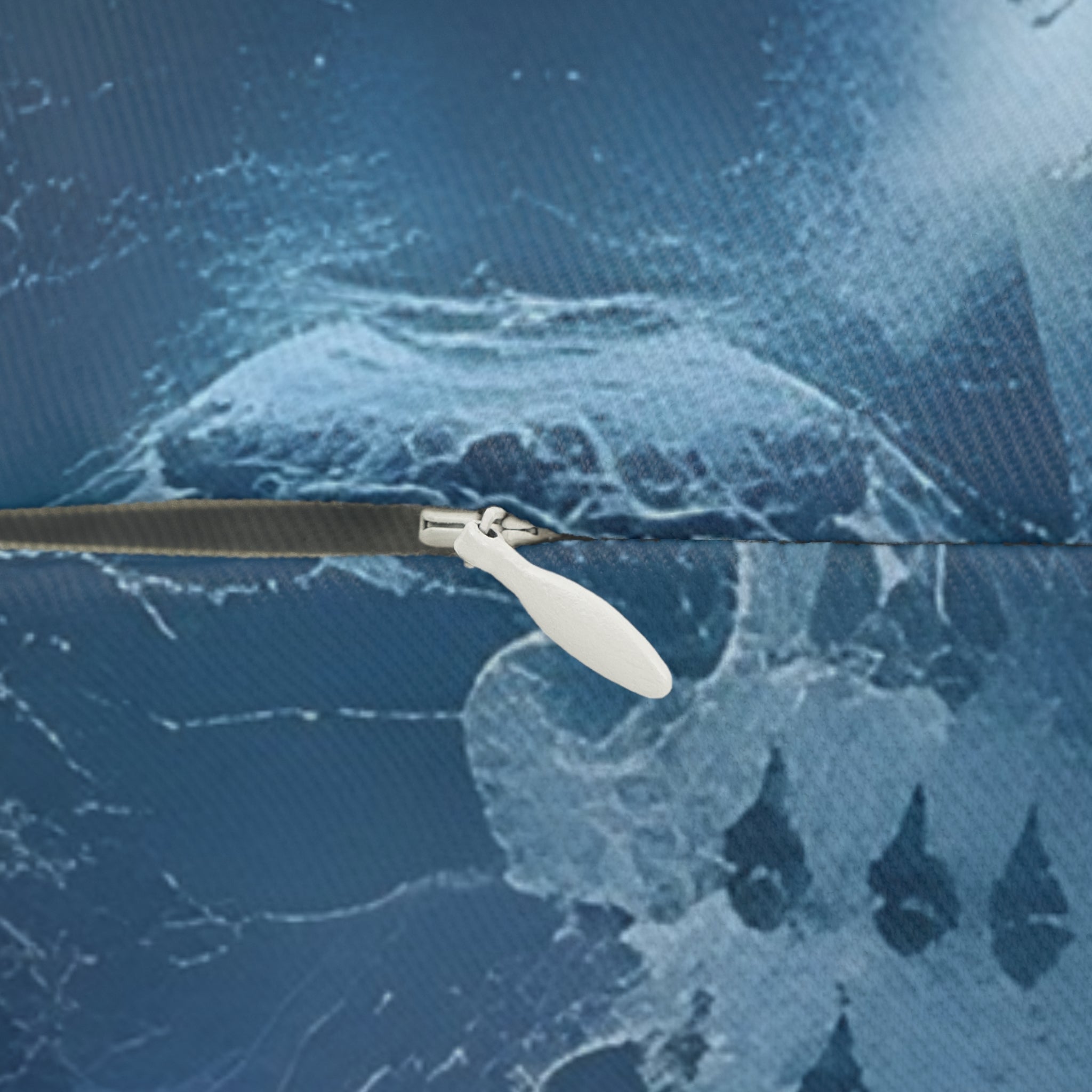 Ocean Blue Lumbar Pillow | Beach Coastal Decor, Watercolor