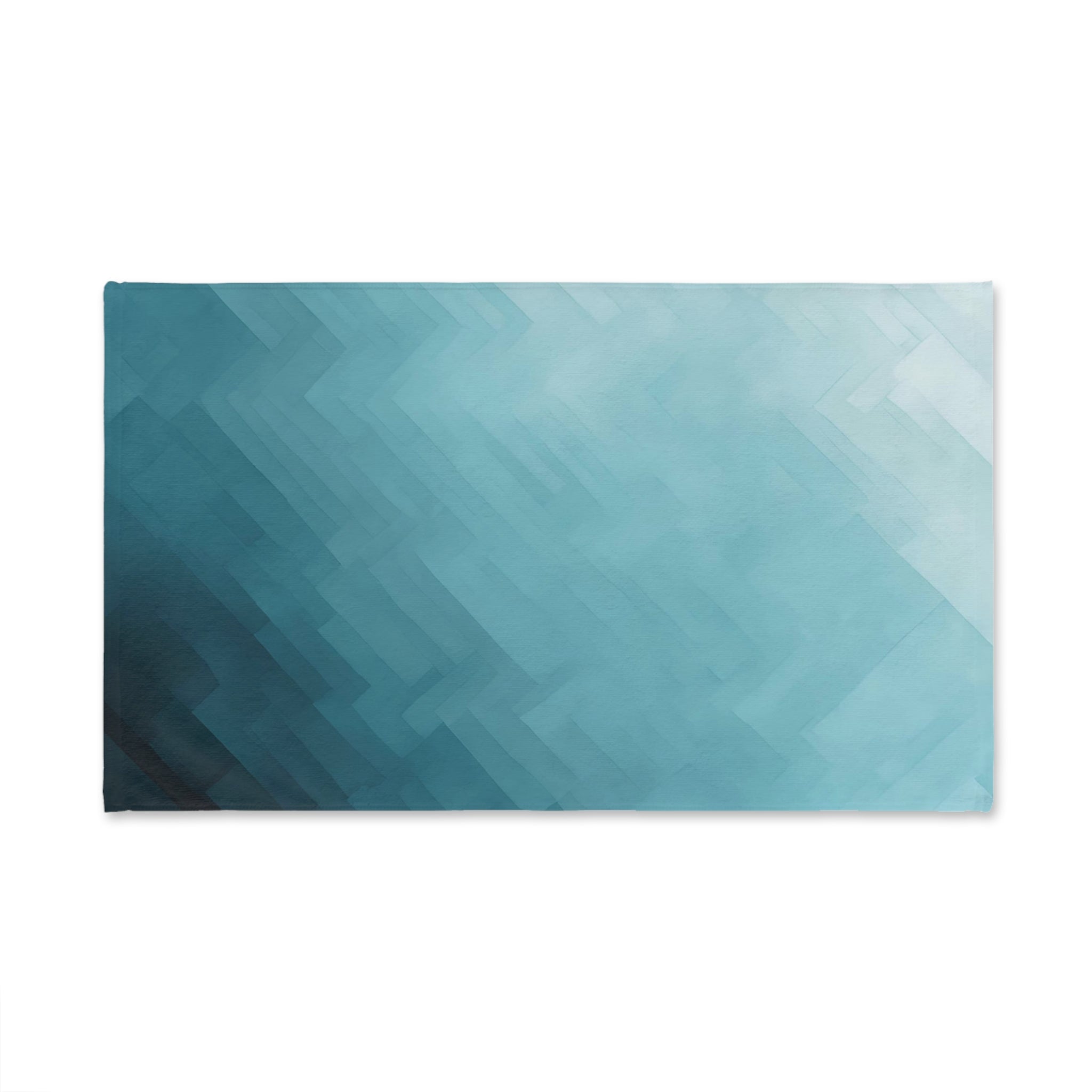 Abstract Kitchen, Bath Hand Towel | Navy Teal Blue Towel