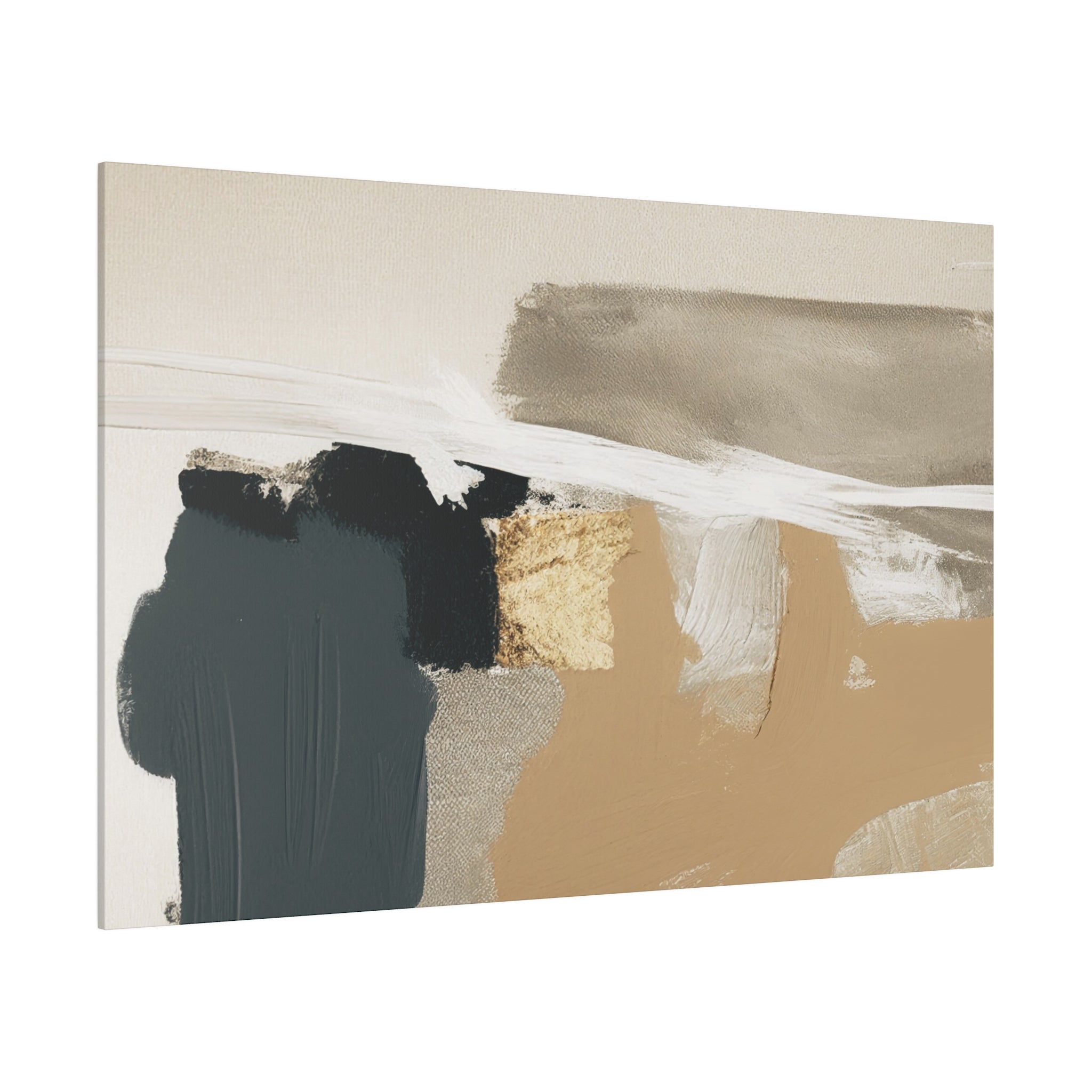 Canvas Wall Art | Earthy Beige Grey Wall Artwork