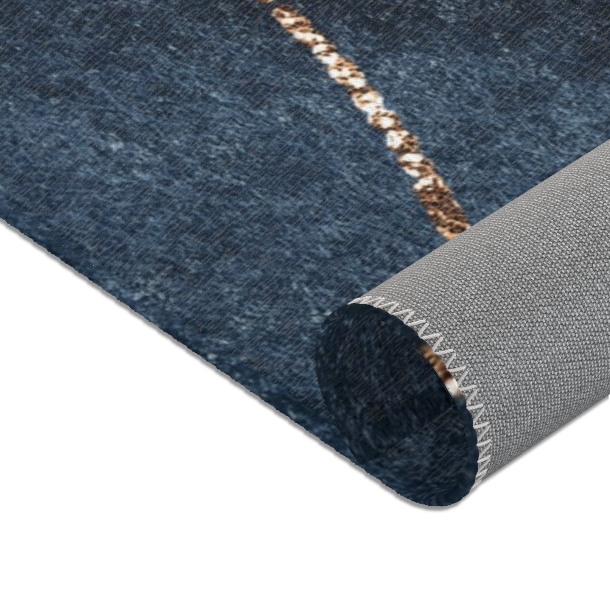 Area Rugs, Grey Navy Blue, Ivory Abstract Watercolor