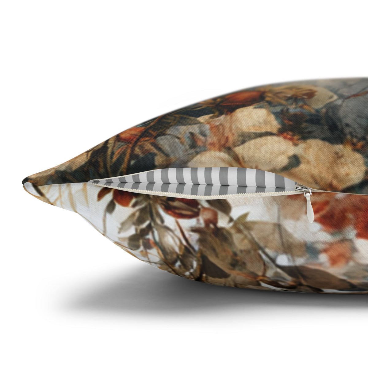 Misty Forest Pillow Cover | Terracotta Beige Autumn Trees Pillowcase