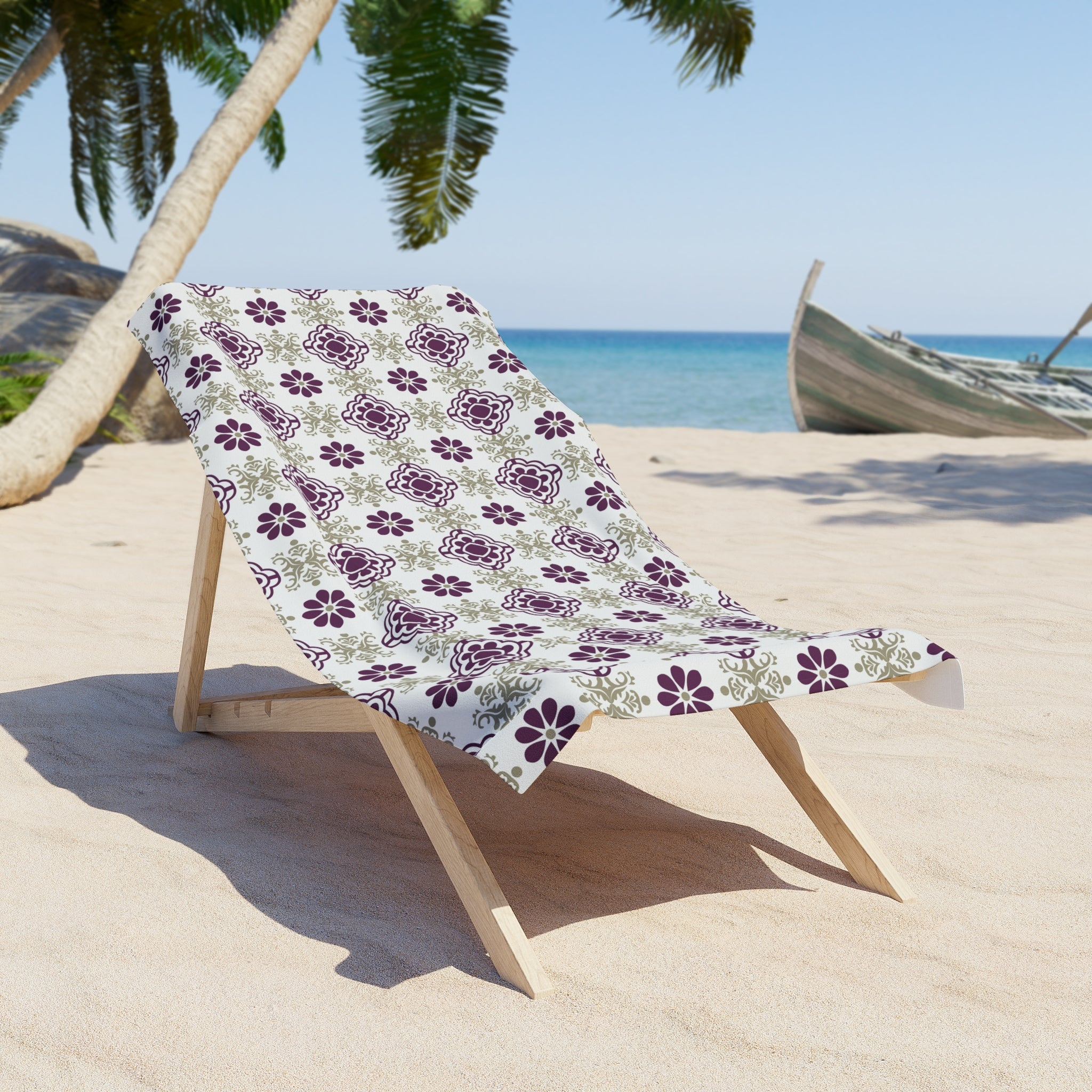 Bath, Beach Towel | Bath Towel floral, art nouveau