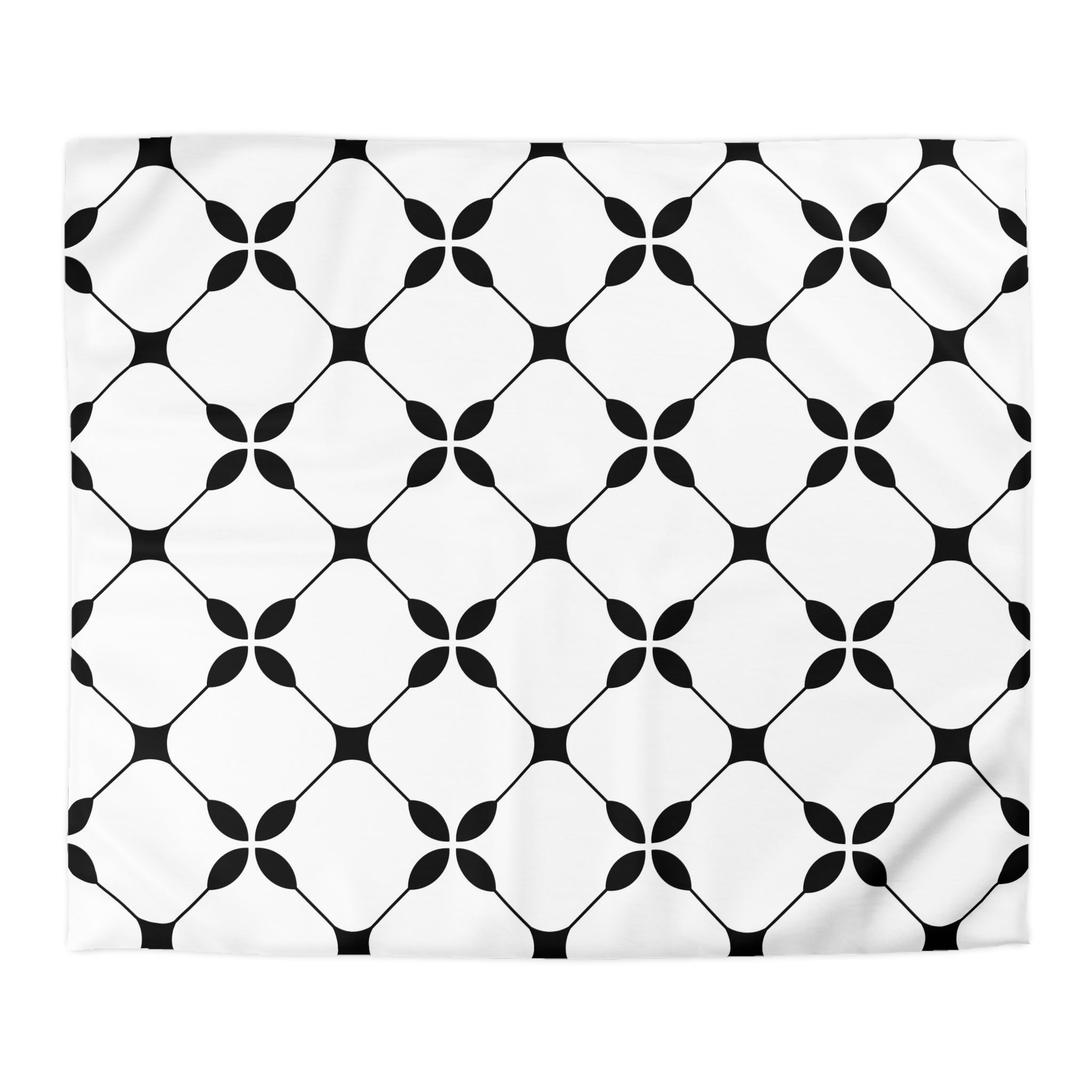a repeating pattern of black diamond shapes on a white background.