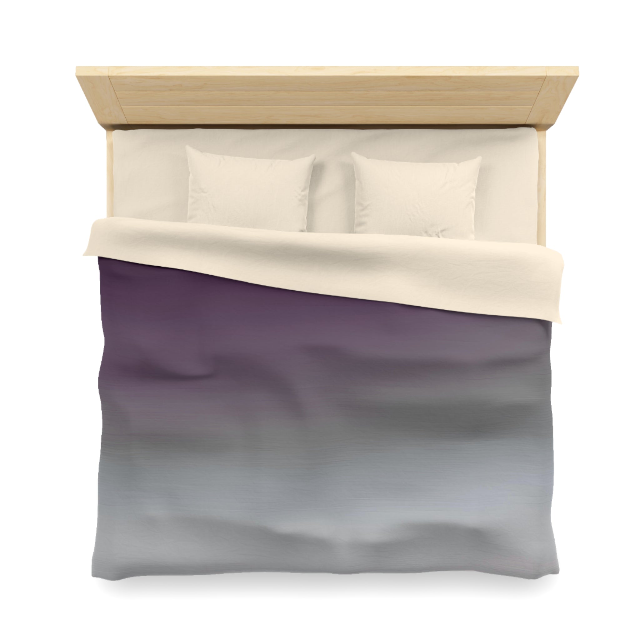 Abstract Duvet Cover | Purple Grey Ombre | Bedroom Decor
