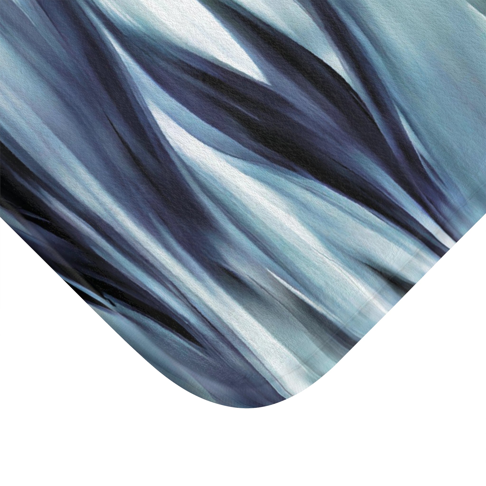 Abstract Bath, Kitchen Mat | Navy, Pale Teal Blue