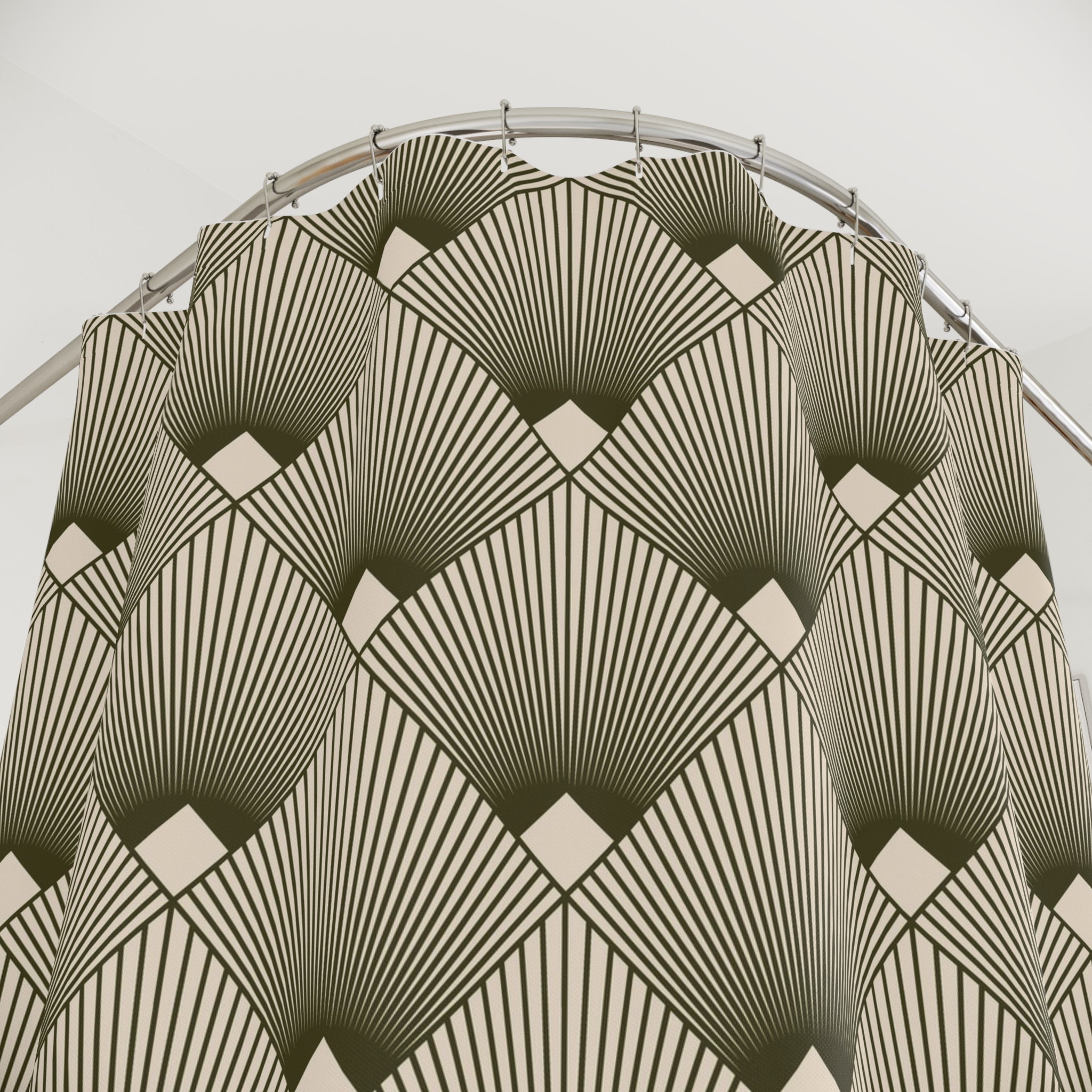 Art Deco Shower Curtain | Geometric Art Nouveau