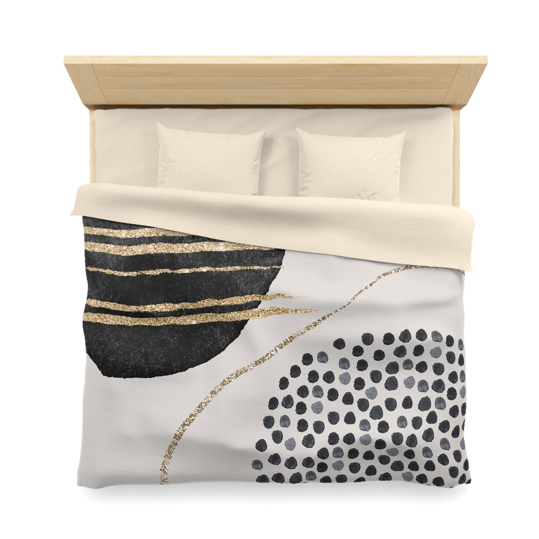 Abstract Duvet Cover | Grey Black | Bedroom Decor