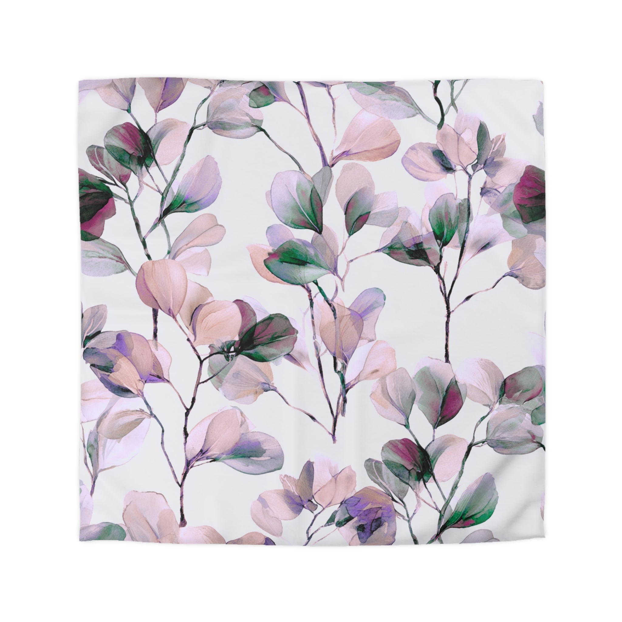 Floral Duvet, Pillow Cover | White Pink Bedroom Decor