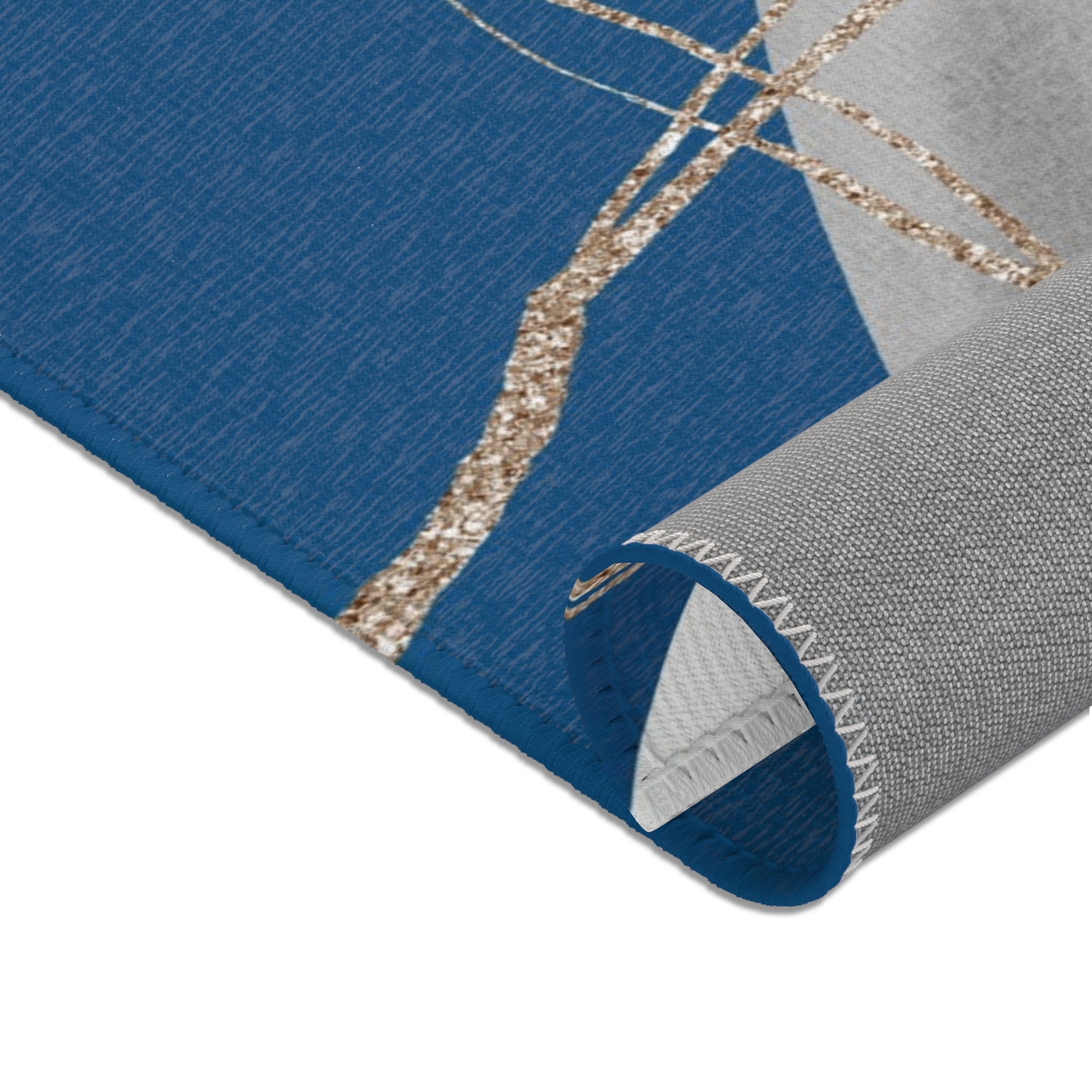 Abstract Area Rug | Grey Blue Pink Watercolor Artsy Rug