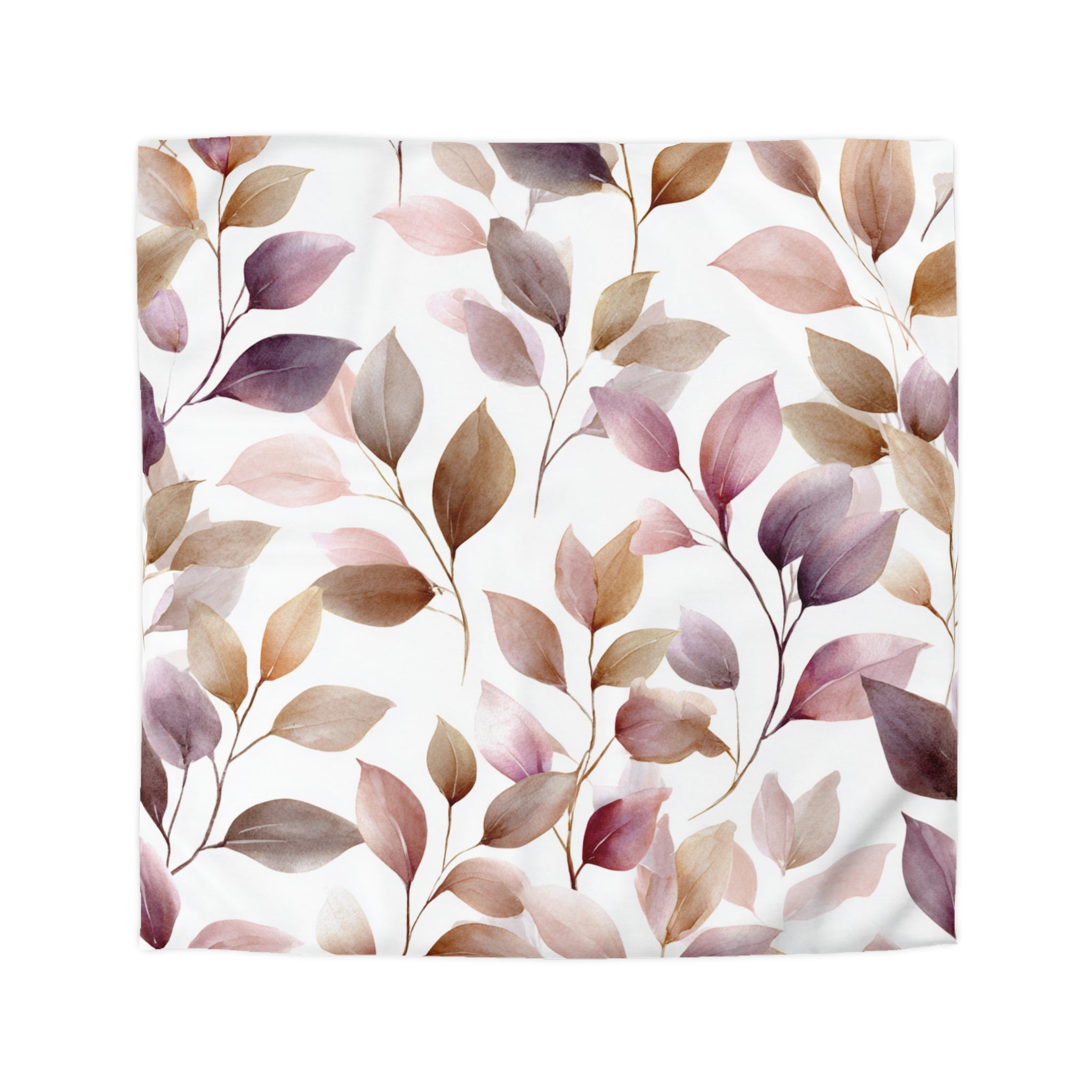 a repeating pattern of leaves in various shades of brown and beige, creating a visually appealing and natural-looking design.
