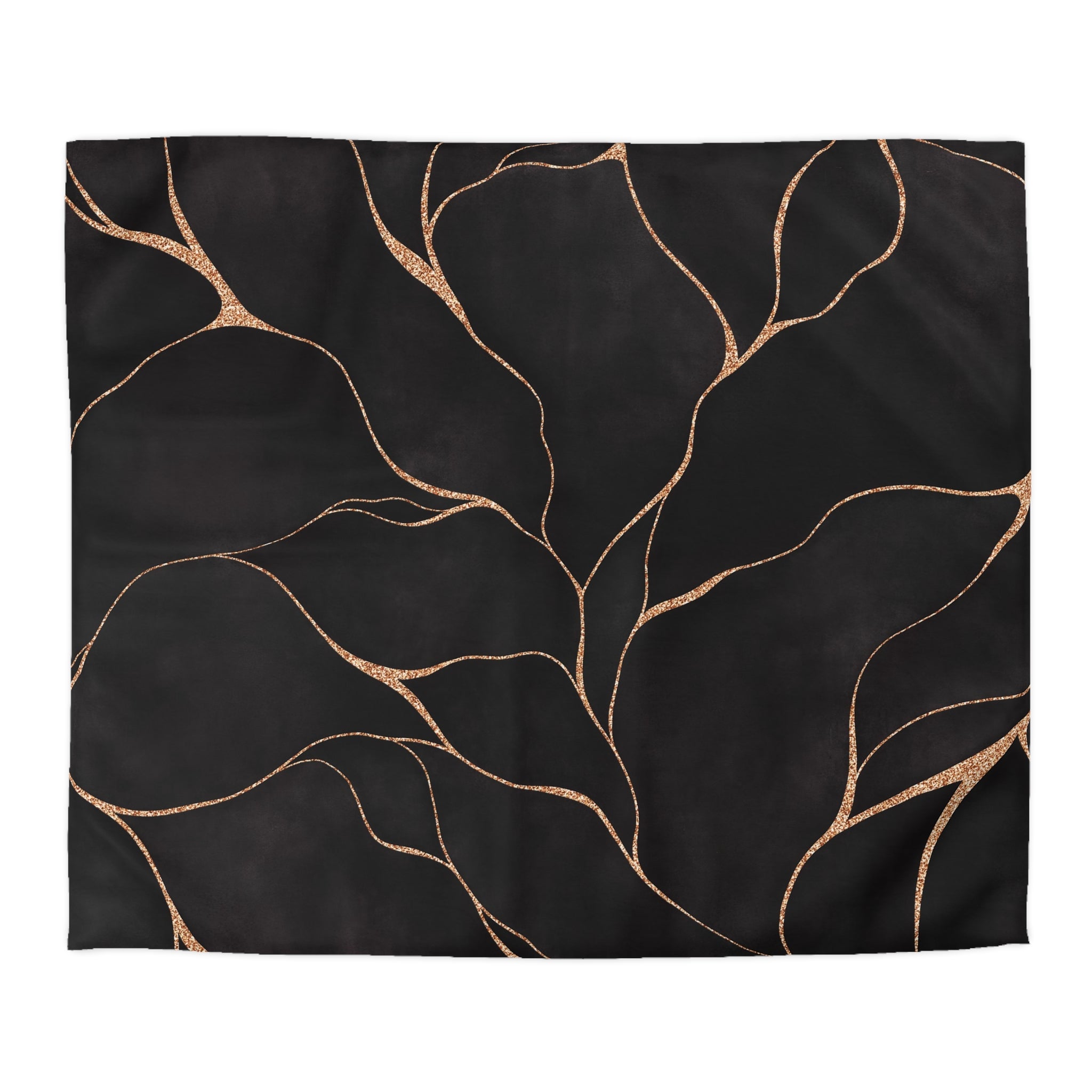 Abstract Duvet, Pillow Cover | Dark Grey Beige Bedroom Decor