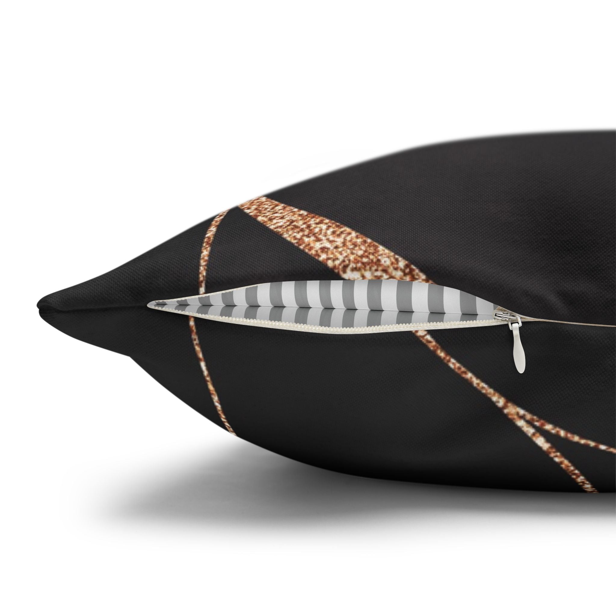 Abstract Pillow Cover | Black Beige Pillowcase