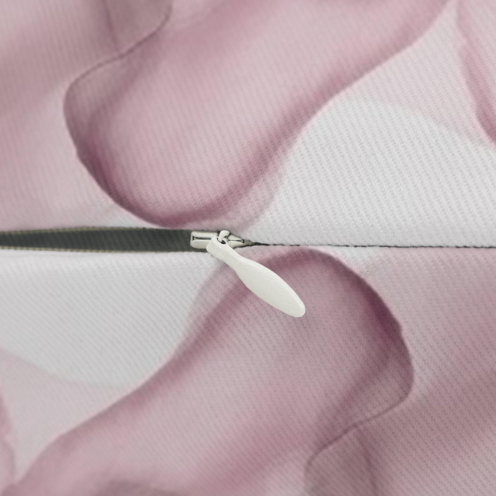 Abstract Floral Lumbar Pillow | Alcohol Ink, Mauve Grey White Watercolor