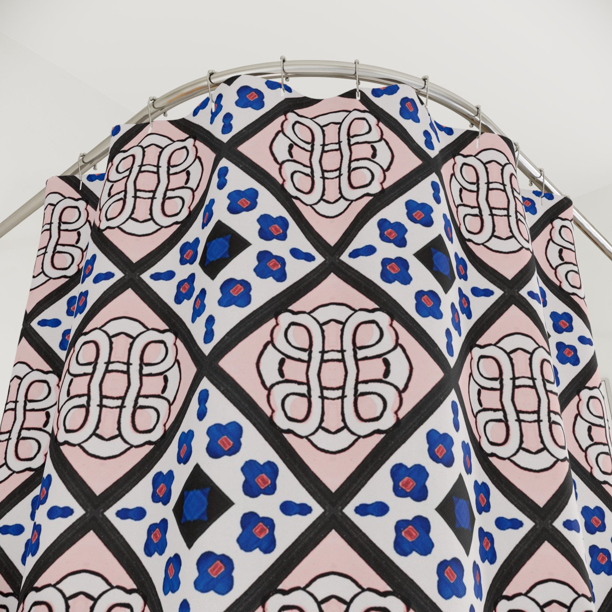 Boho Shower Curtain | Art Nouveau Pattern