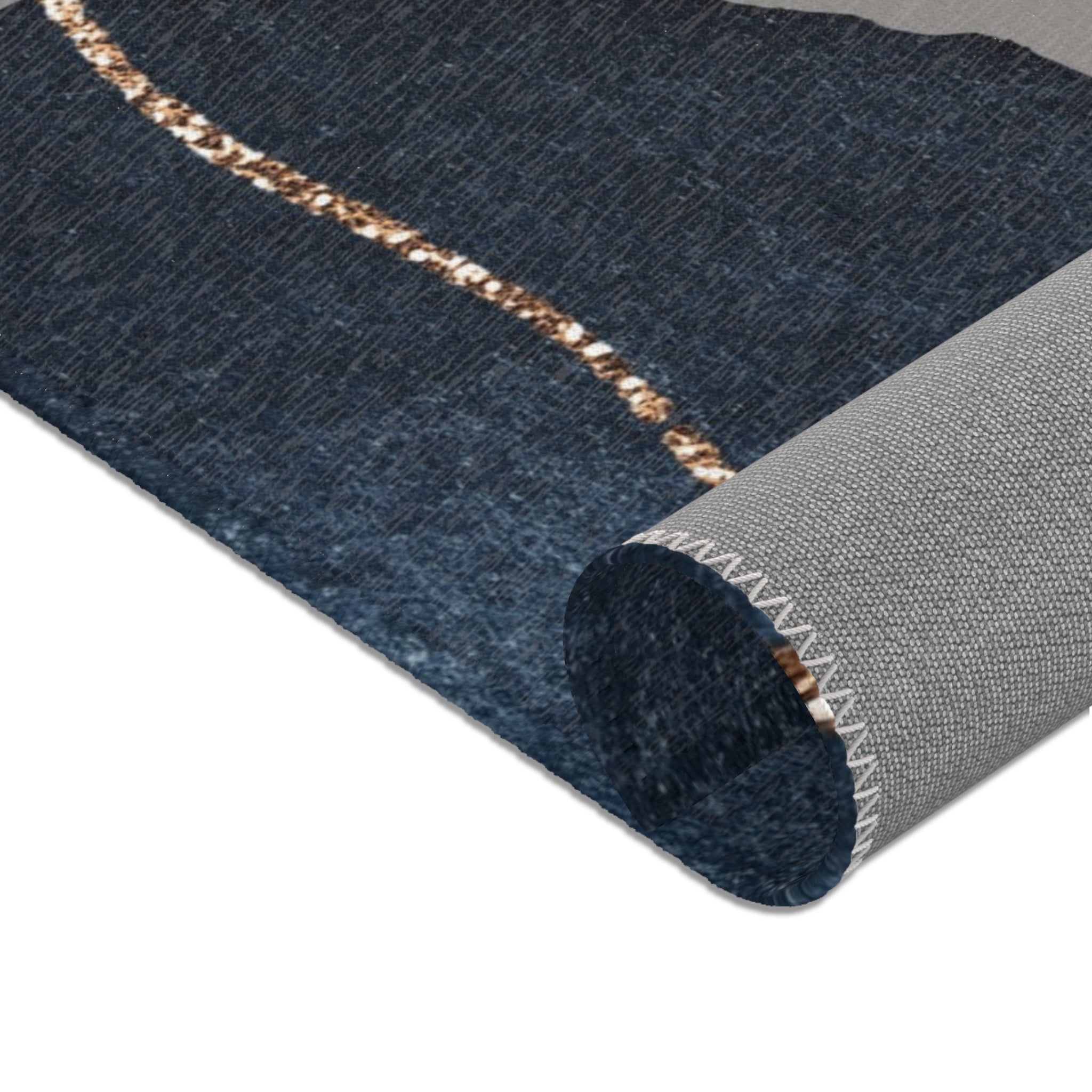 Area Rugs, Grey Navy Blue, Ivory Abstract Watercolor