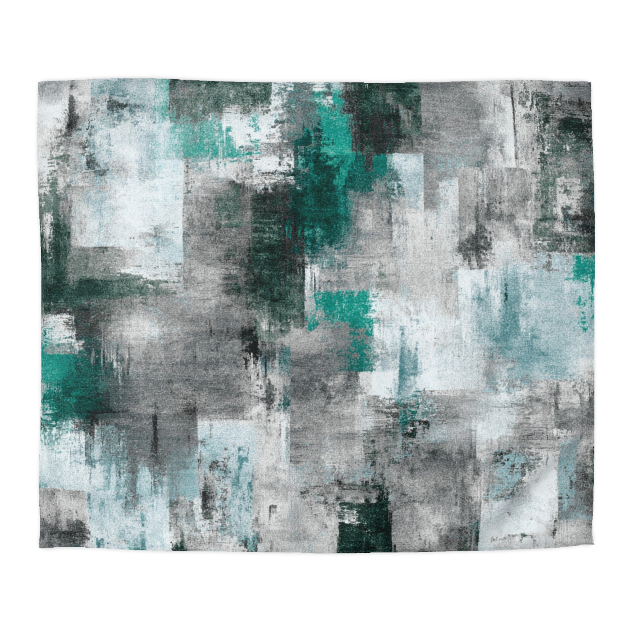 Ombre Duvet, Pillow Cover | Grey Green Bedroom Decor