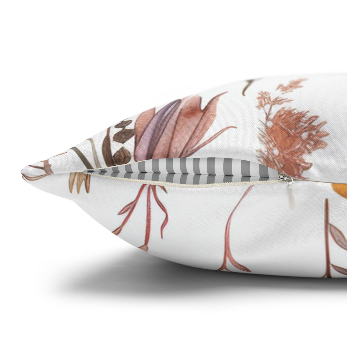 Orange Daisy Wildflower Pillow Cover | Terracotta Lavender