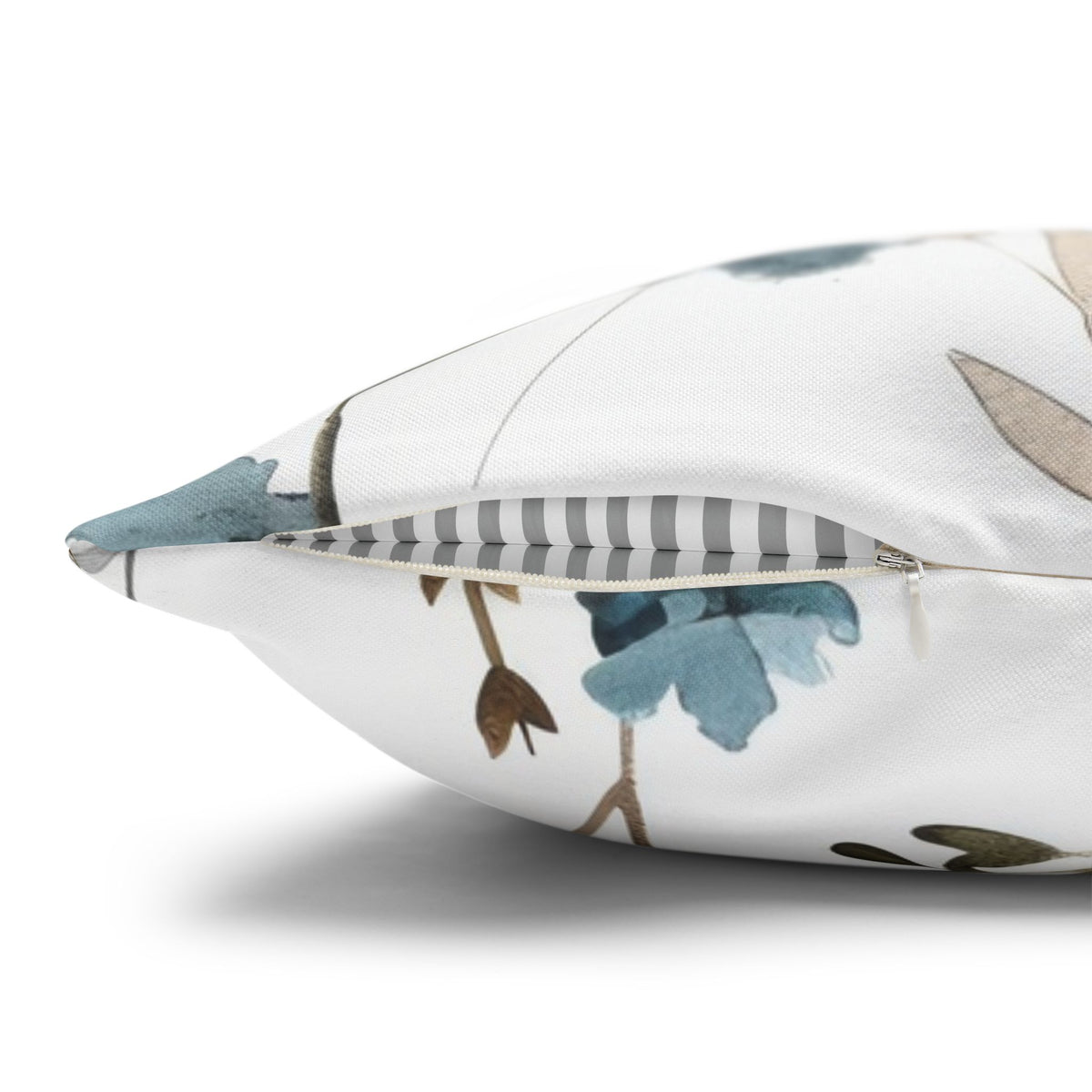 Dusty Blue Sage Wildflower Pillow Cover