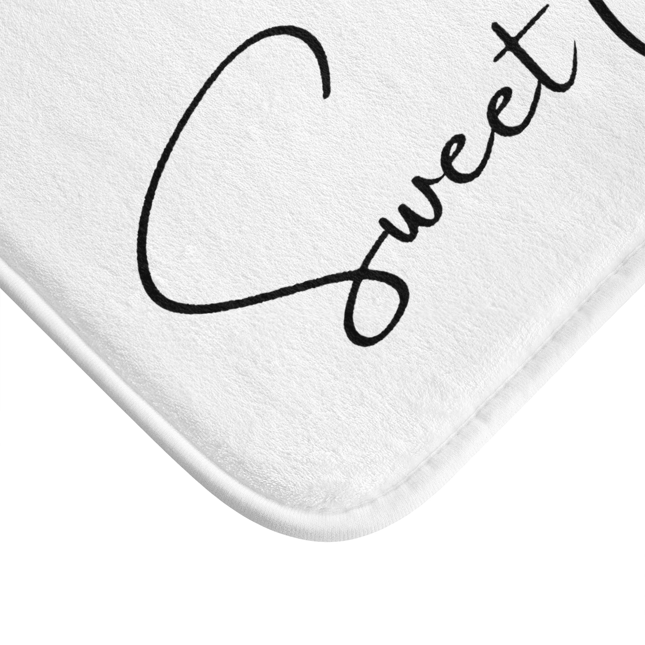 White Bath Mat | Hello Sweet Cheeks, Cute Bath Rug
