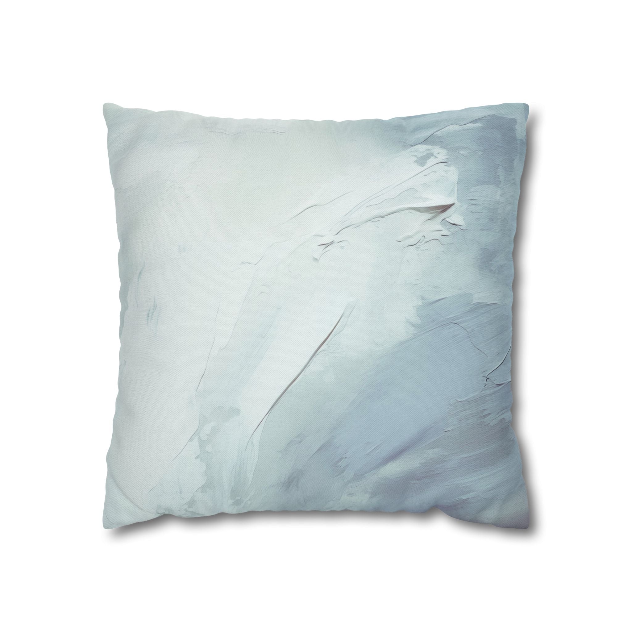Abstract Blue Pillow Cover | Sky Pale Blue Ombre