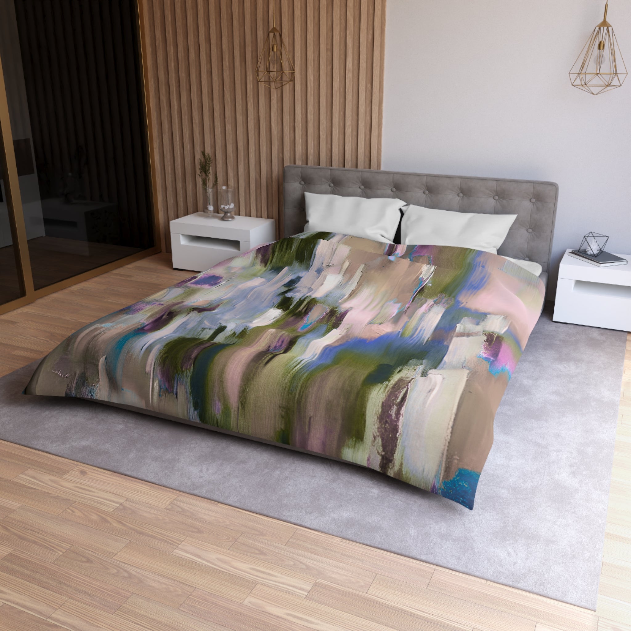 Abstract Duvet Cover | Colorful Bedding Boho Decor