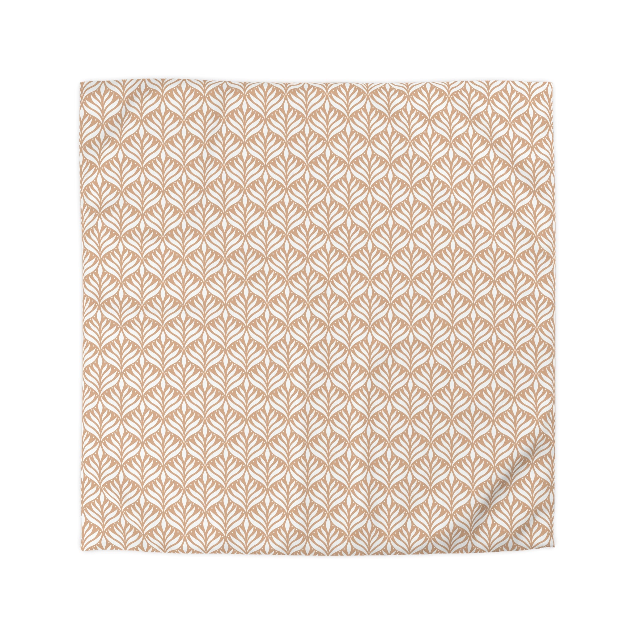 Art Deco Duvet, Pillow Cover | Beige White Bedroom Decor